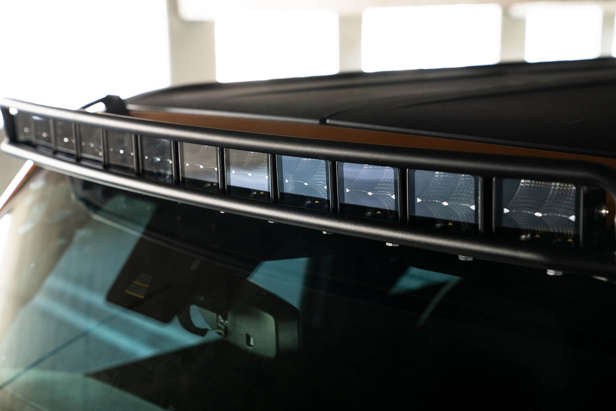 DV8 Offroad 2021-22 Ford Bronco - Curved Light Bracket for 12 3-Inch Pod Lights LBBR-03