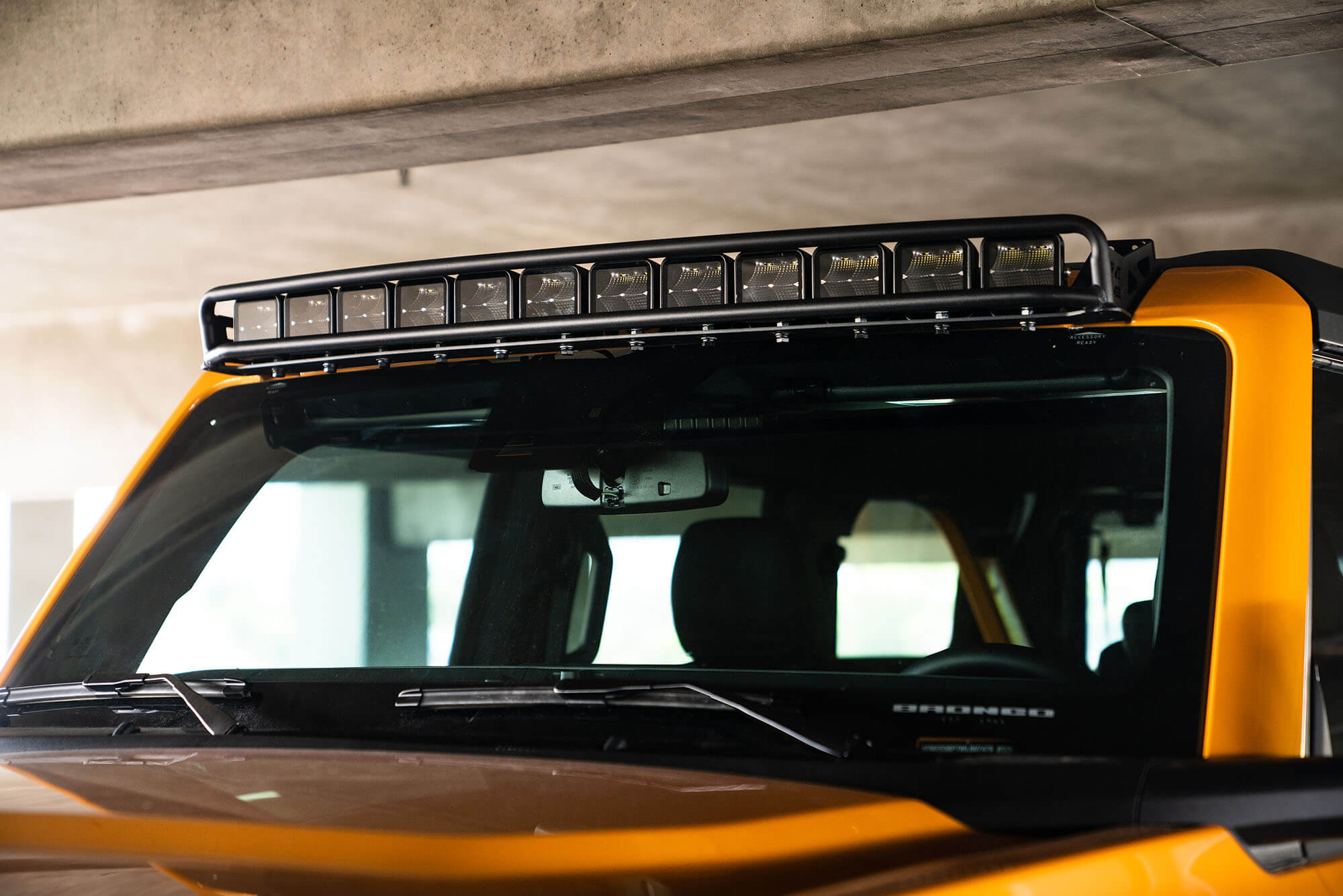 DV8 Offroad 2021-22 Ford Bronco - Curved Light Bracket for 12 3-Inch Pod Lights LBBR-03