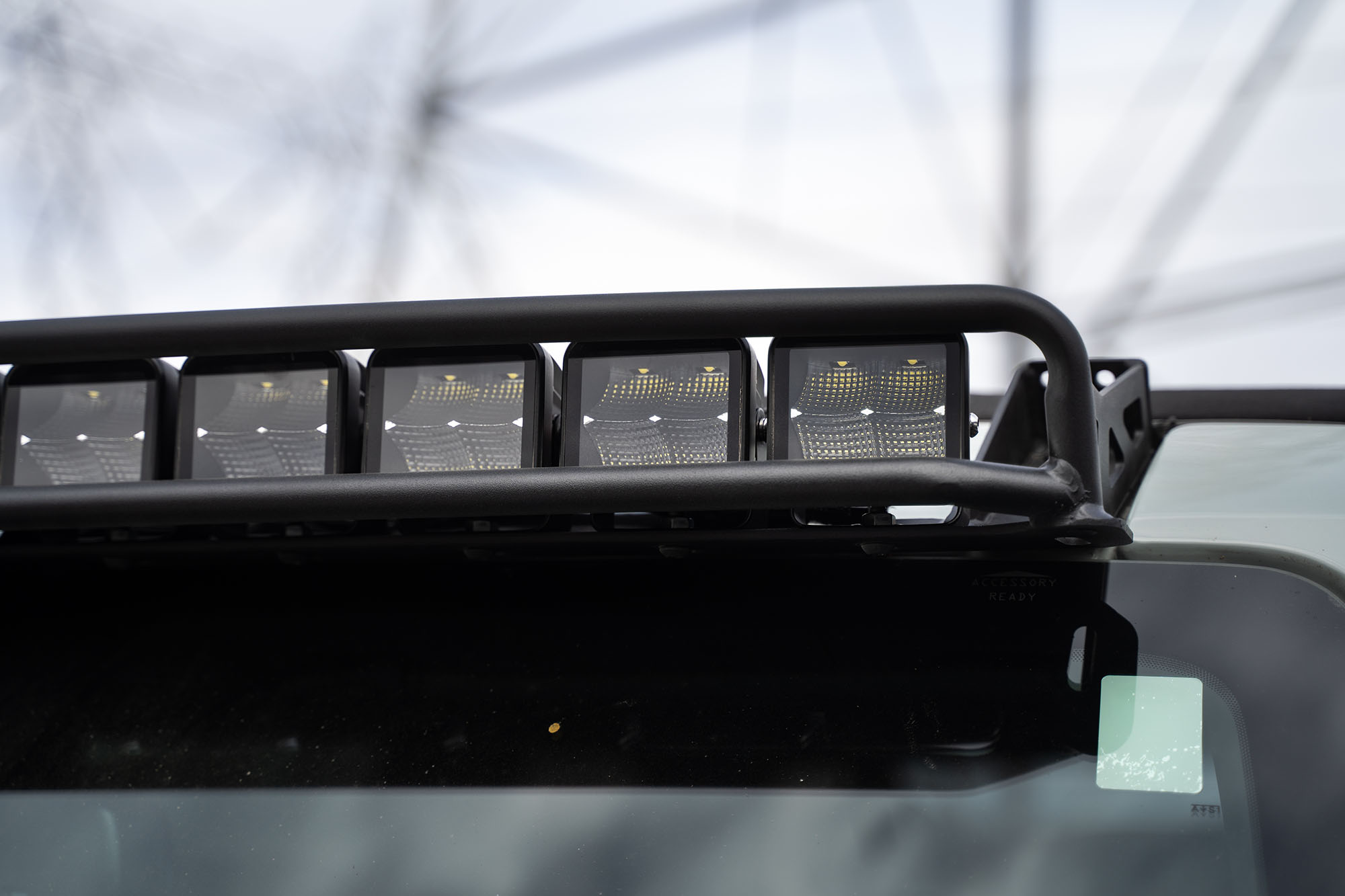 DV8 Offroad 2021-22 Ford Bronco - Curved Light Bracket for 12 3-Inch Pod Lights LBBR-03