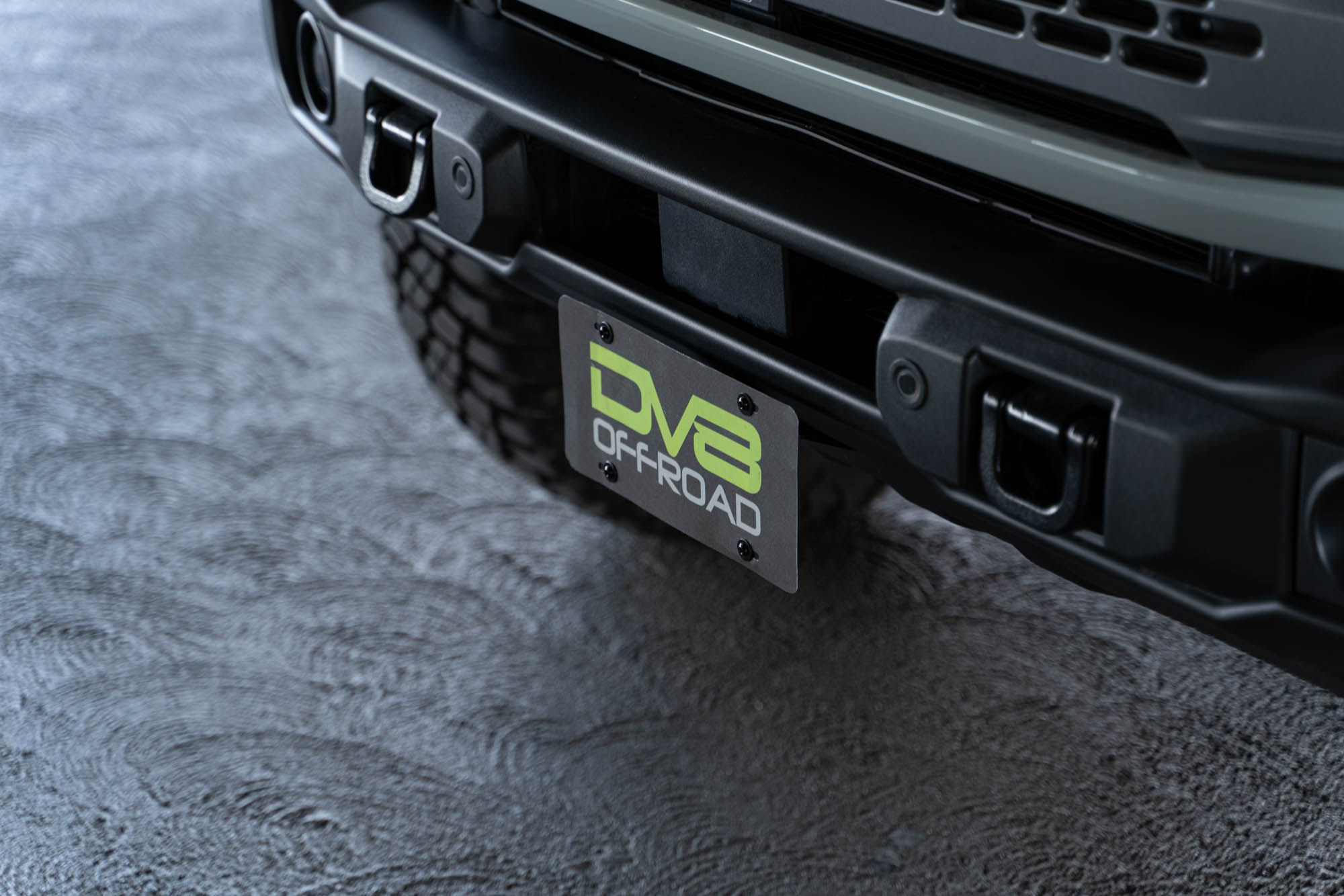 DV8 Offroad Ford Bronco Capable Bumper Front License Plate Mount LPBR-04