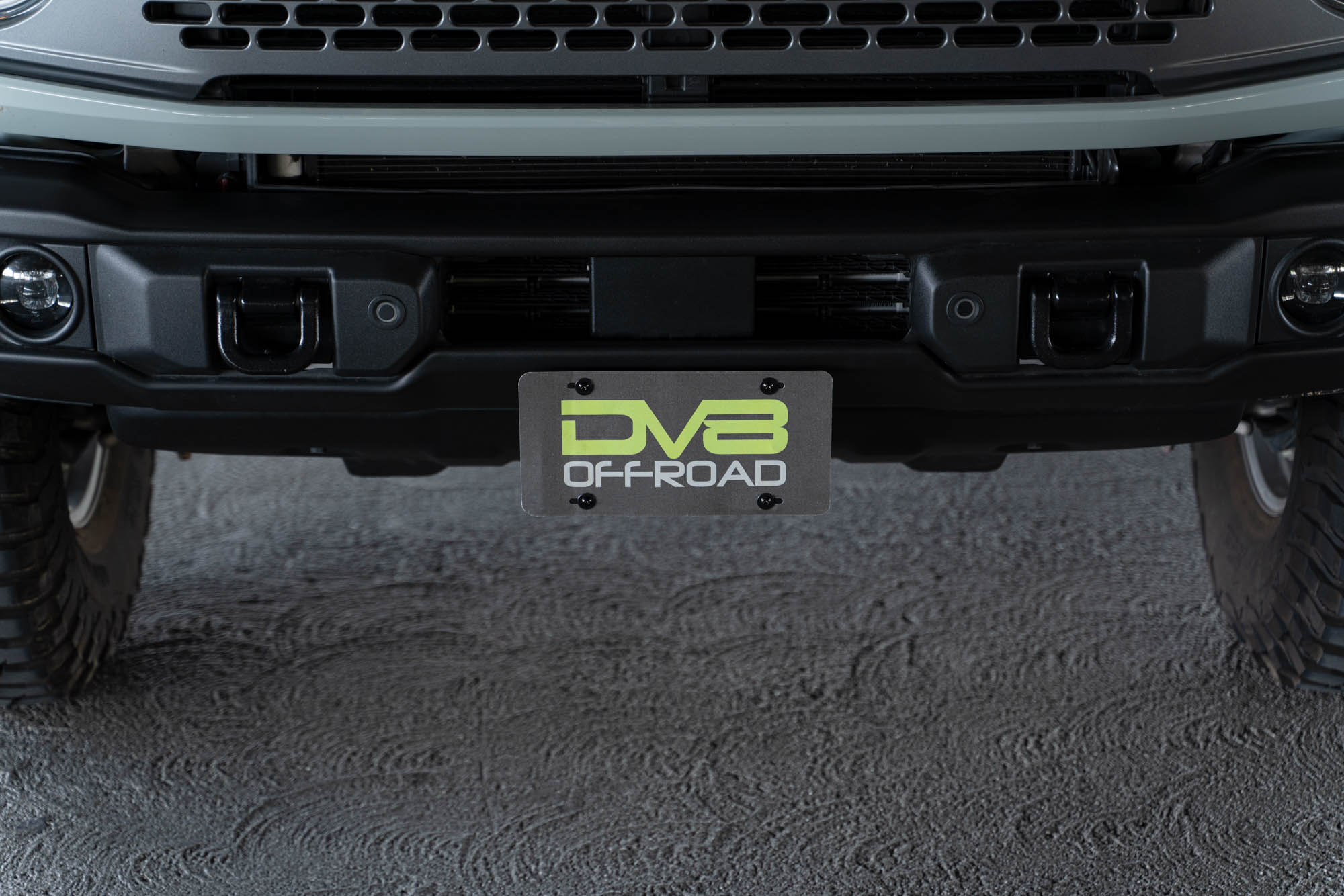 DV8 Offroad Ford Bronco Capable Bumper Front License Plate Mount LPBR-04