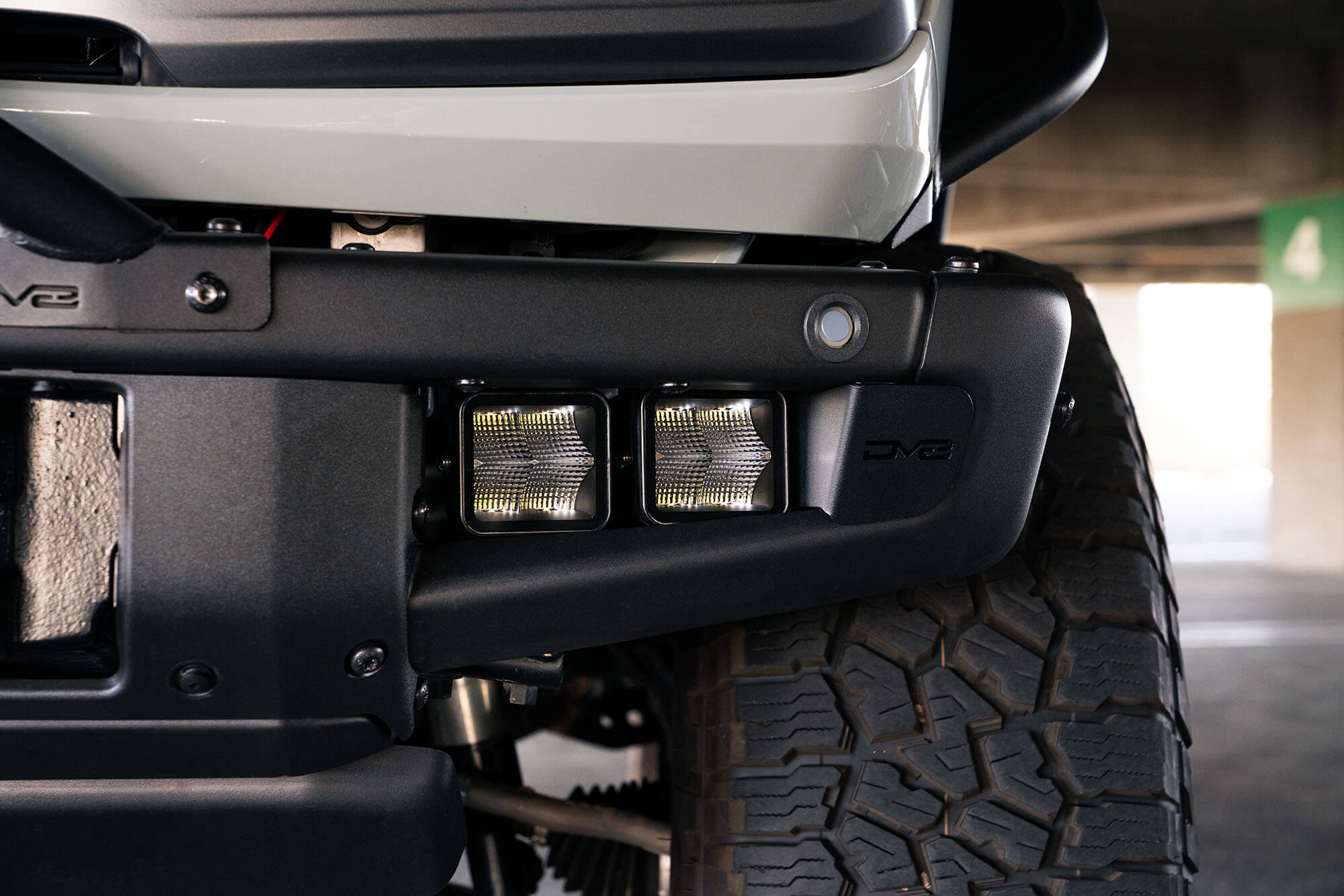 DV8 Offroad Factory Bumper Pocket Light Mount LBBR-05