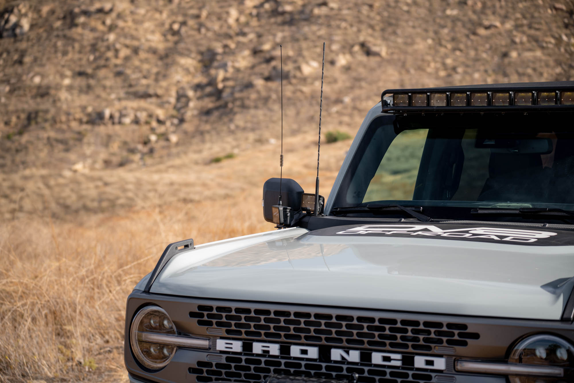 DV8 Offroad Ford Bronco A-Pillar Dual Light Pod Drop Mounts LBBR-08