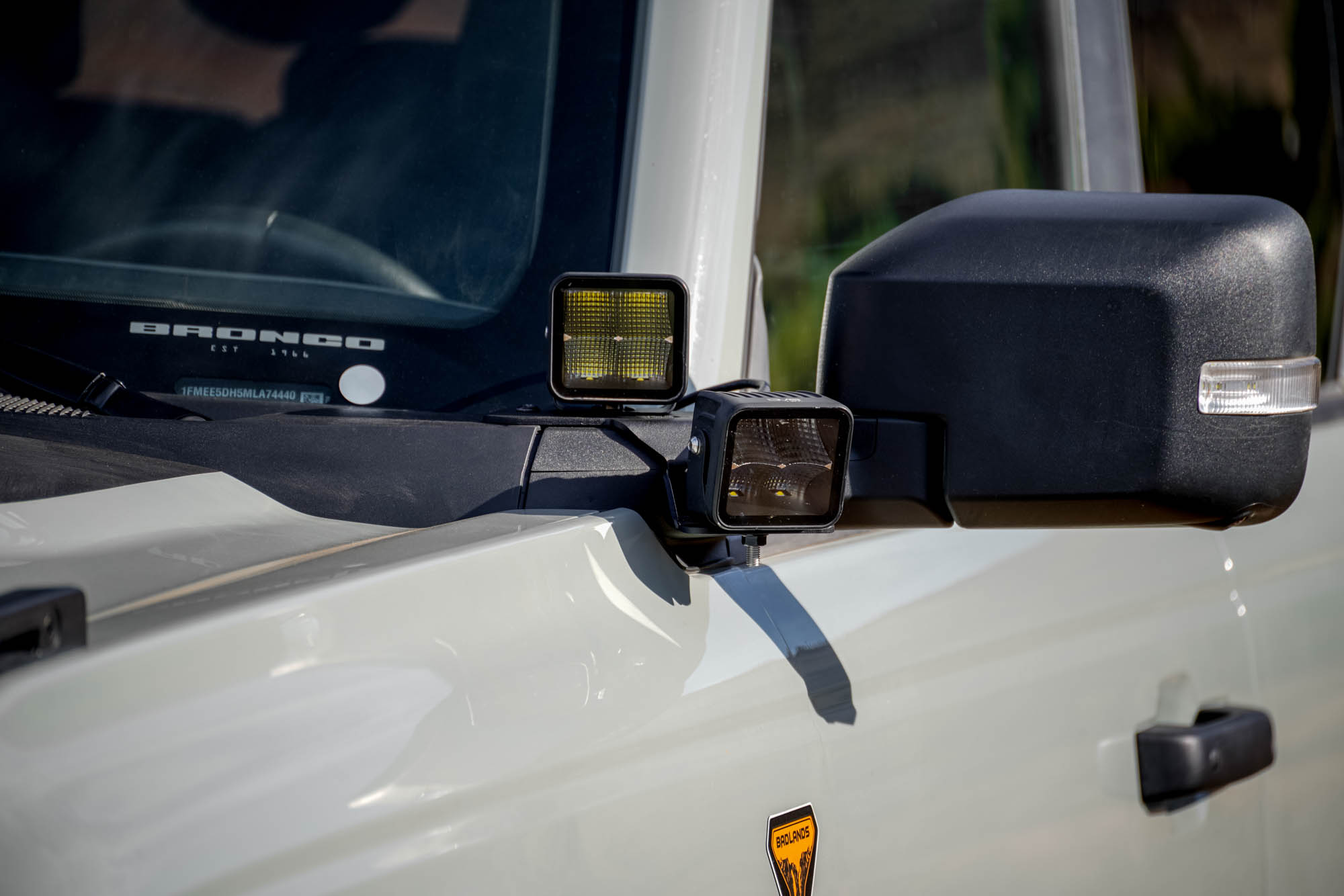 DV8 Offroad Ford Bronco A-Pillar Dual Light Pod Drop Mounts LBBR-08