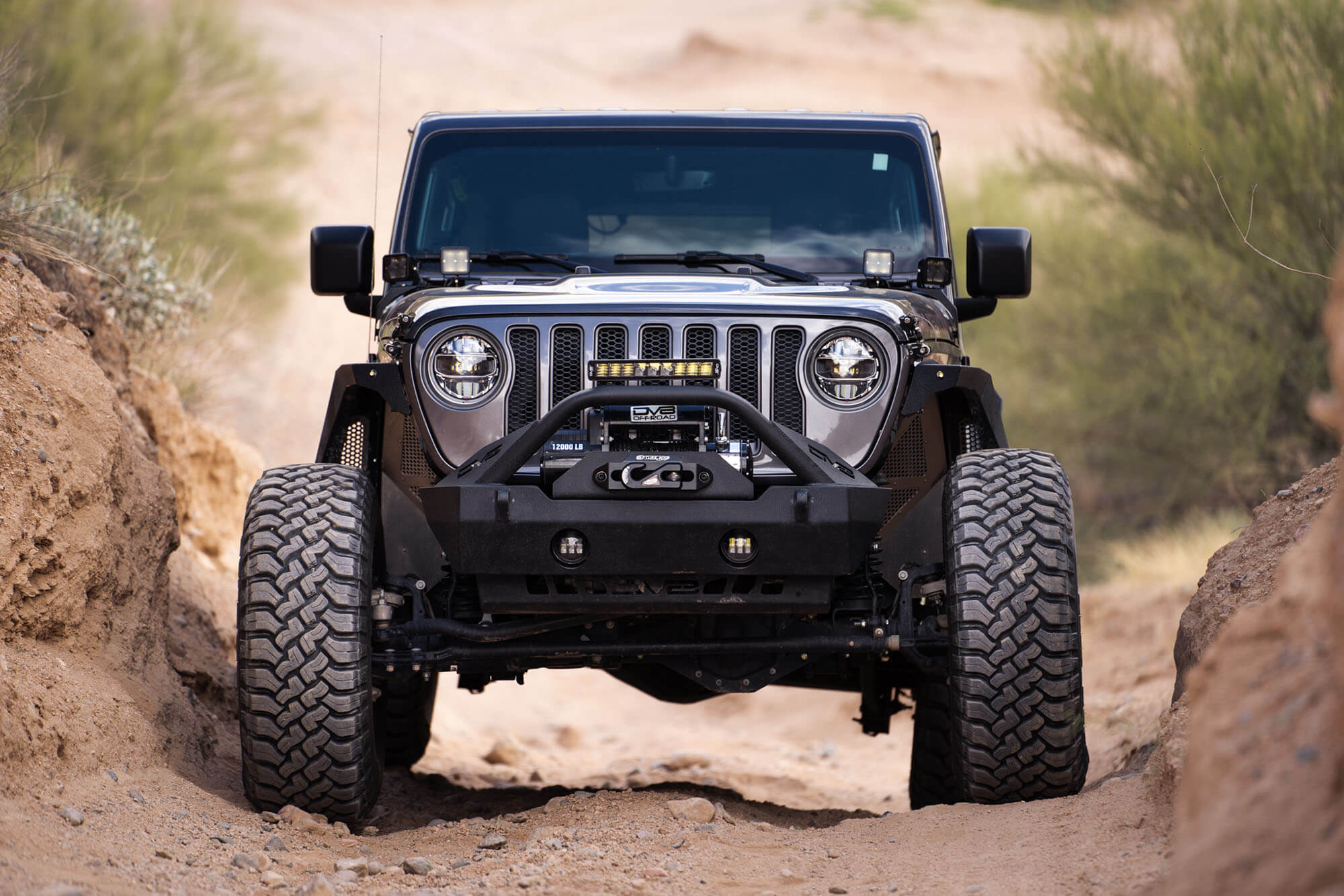 DV8 Offroad 2018-22 Jeep JL & 2020-2022 Jeep JT A-Pillar Dual Pod Light Mounts LBJL-04