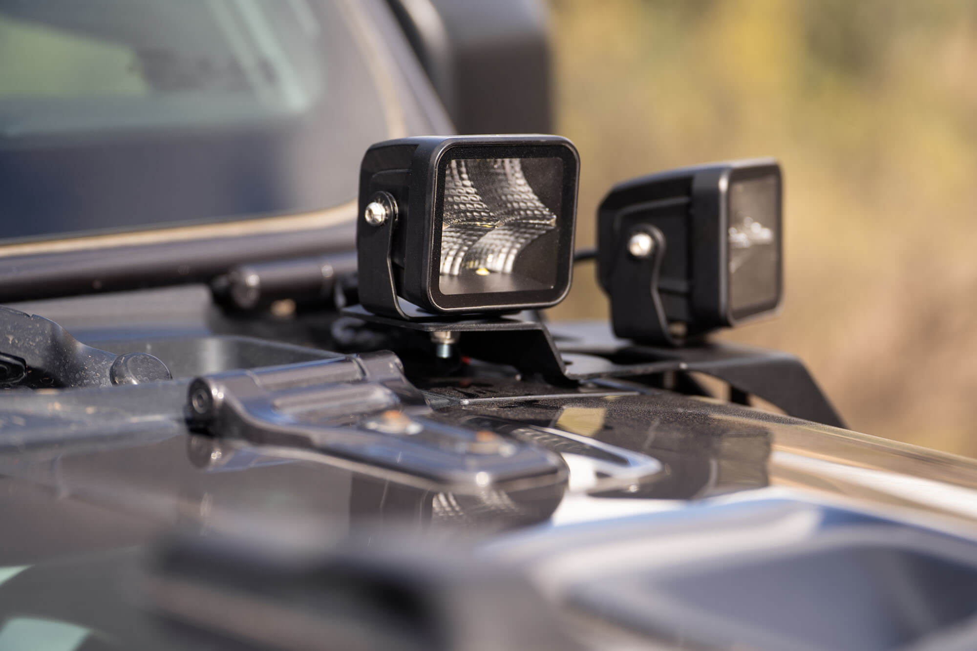 DV8 Offroad 2018-22 Jeep JL & 2020-2022 Jeep JT A-Pillar Dual Pod Light Mounts LBJL-04