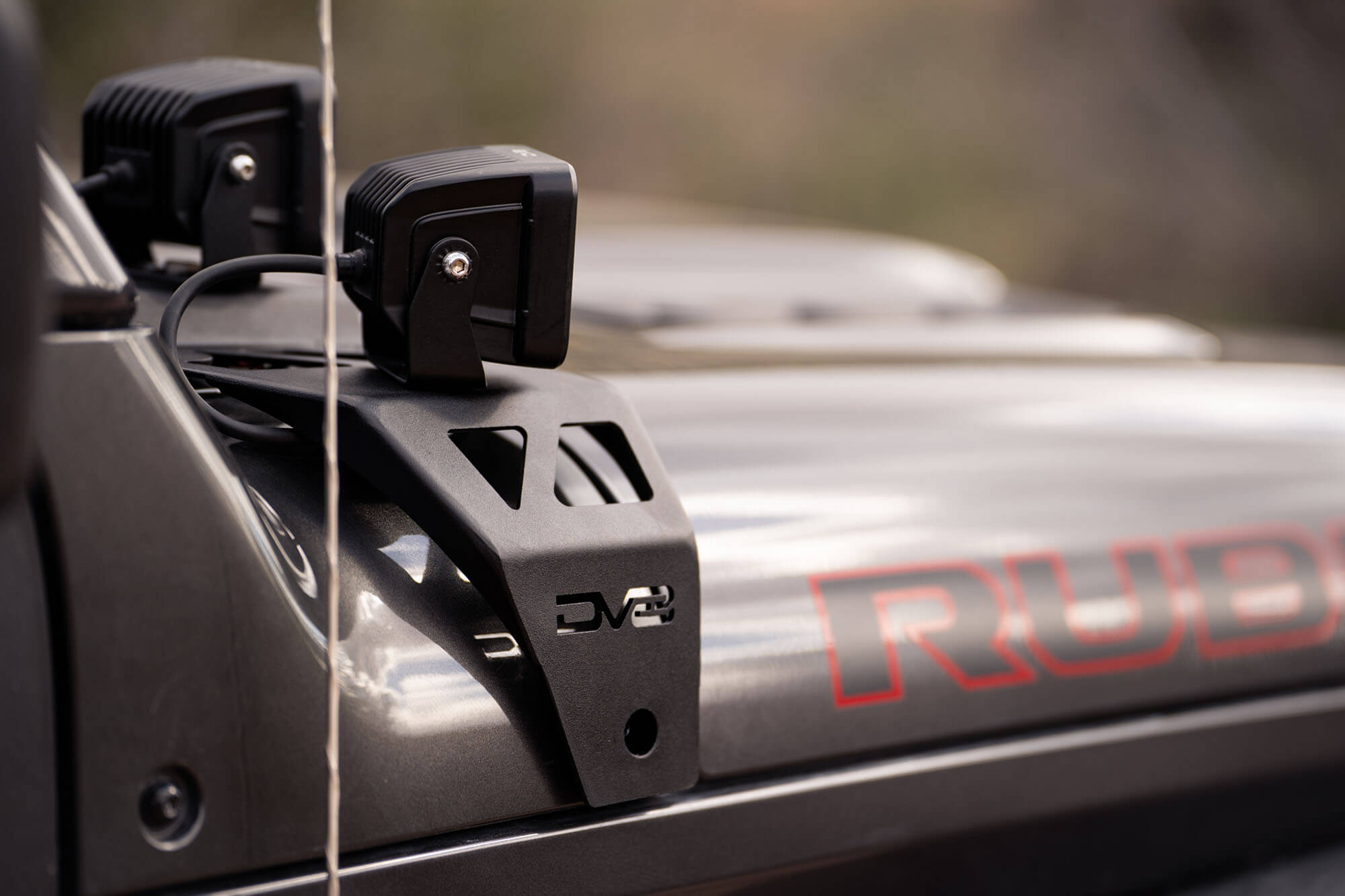 DV8 Offroad 2018-22 Jeep JL & 2020-2022 Jeep JT A-Pillar Dual Pod Light Mounts LBJL-04