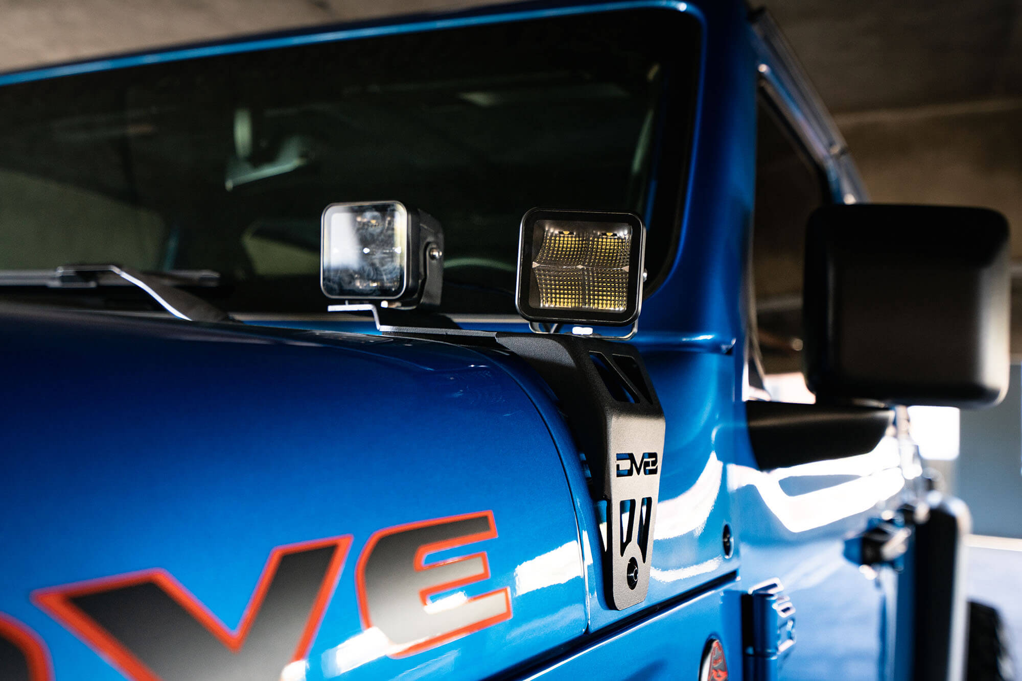 DV8 Offroad 2020-22 Jeep JL 392 & Jeep JT Mojave Edition Dual Pod Light Mounts LBJL-06