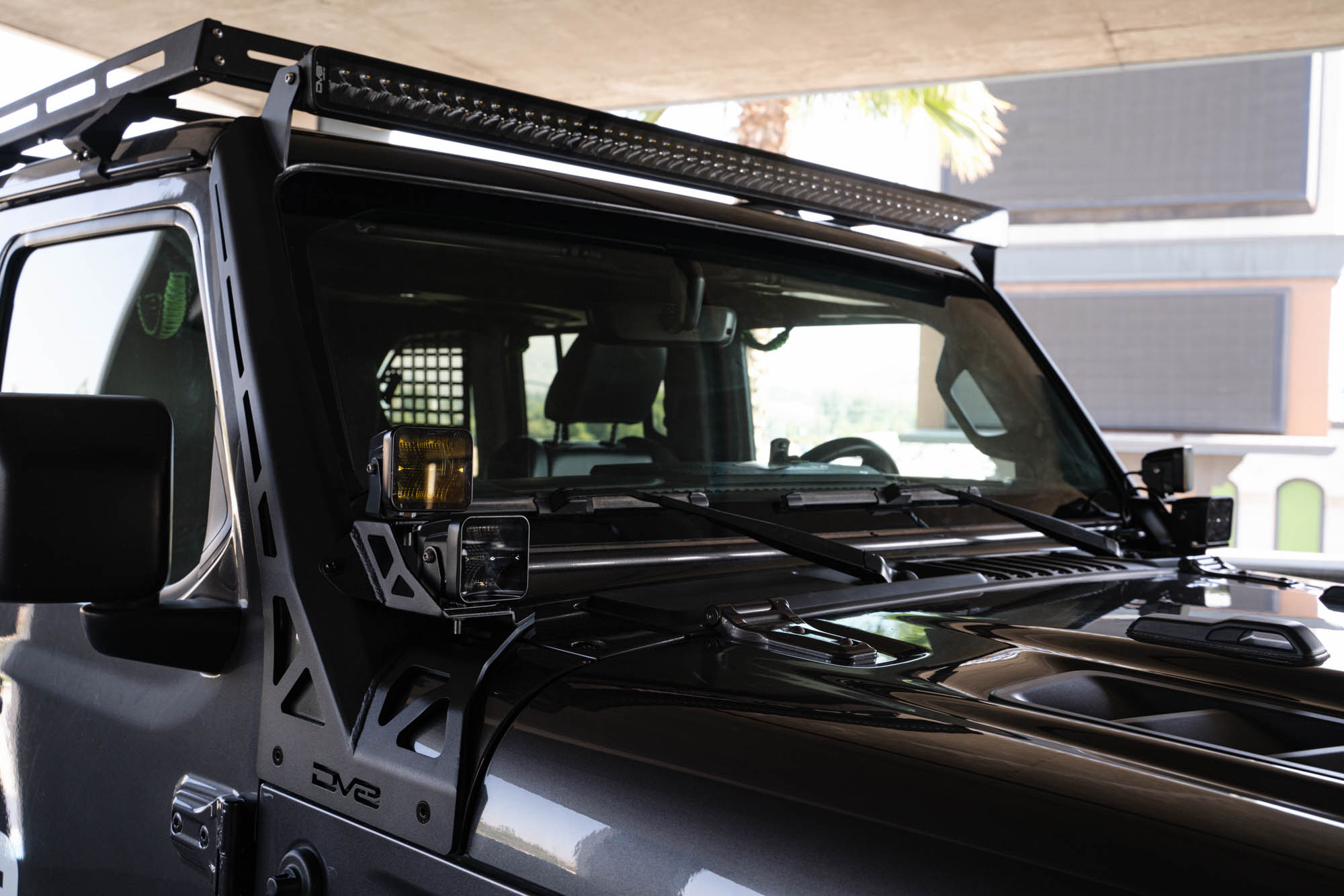 DV8 Offroad Jeep Wrangler JL & Gladiator JT Light Bar Mount LBJL-10