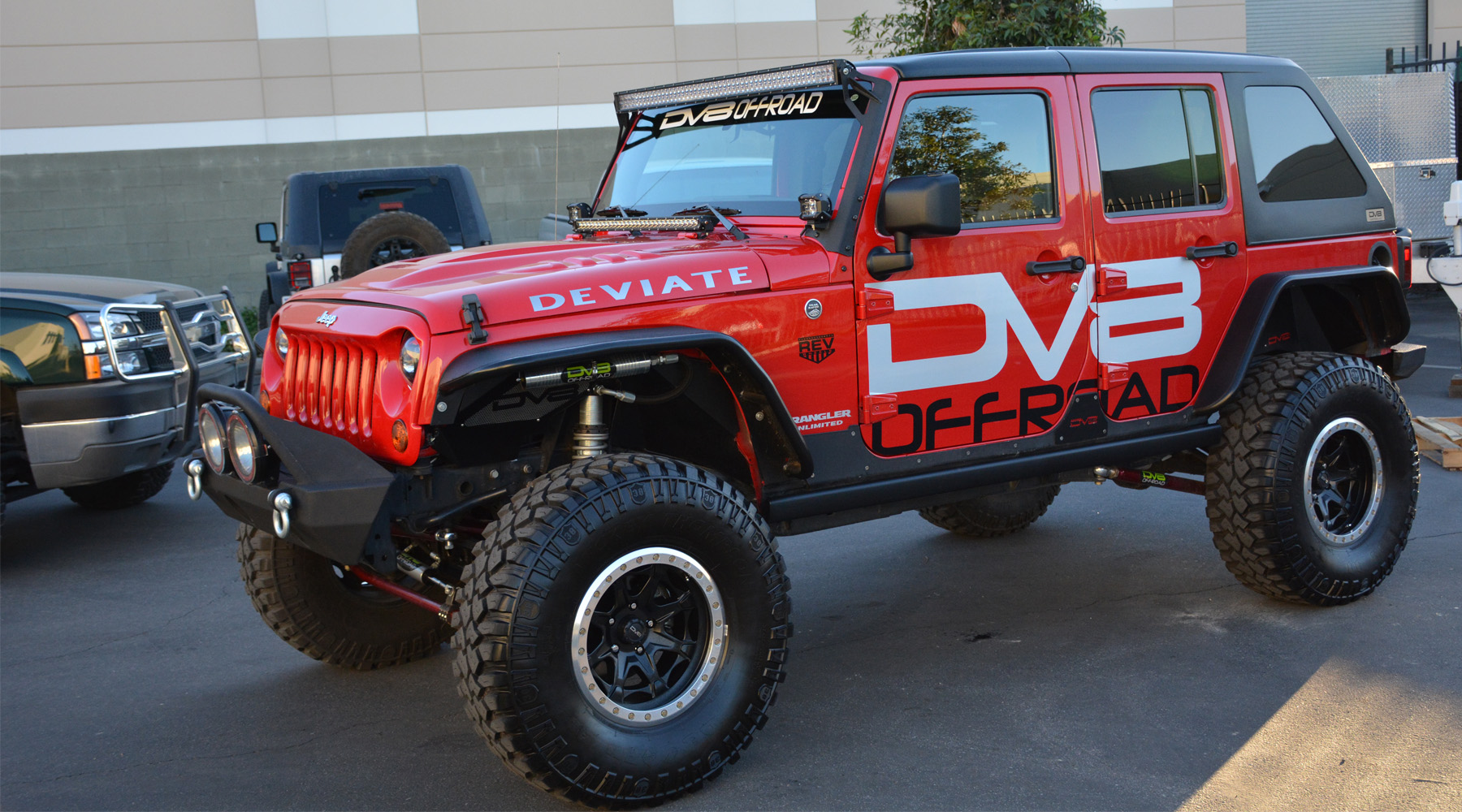 DV8 Offroad Full A-Pillar Light Mount LBSRTB-05