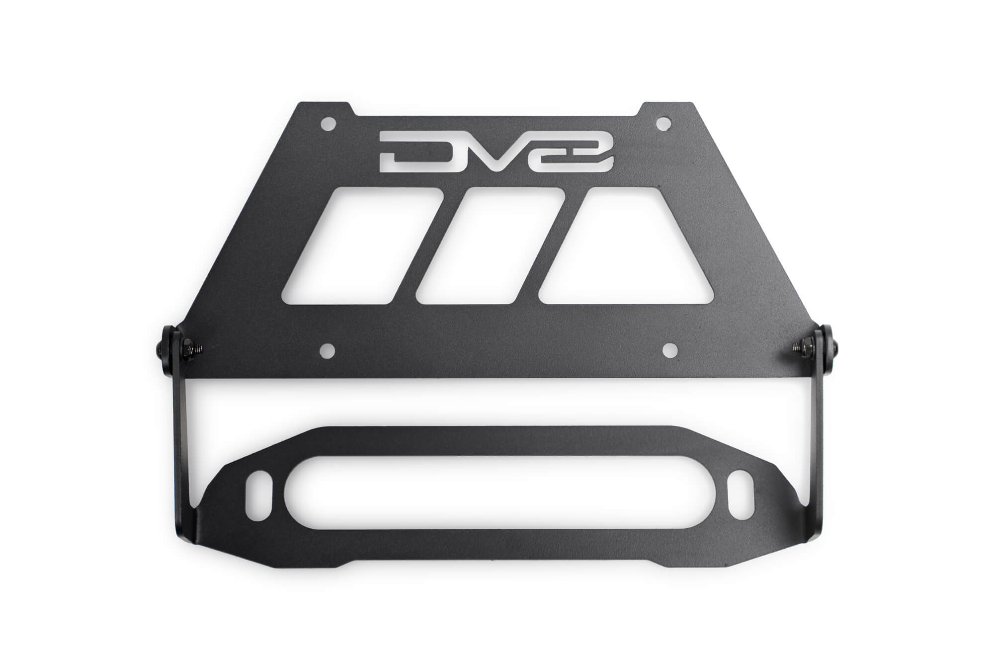 DV8 Offroad Fairlead Mounted Flip-Up License Plate Bracket LPBM-02