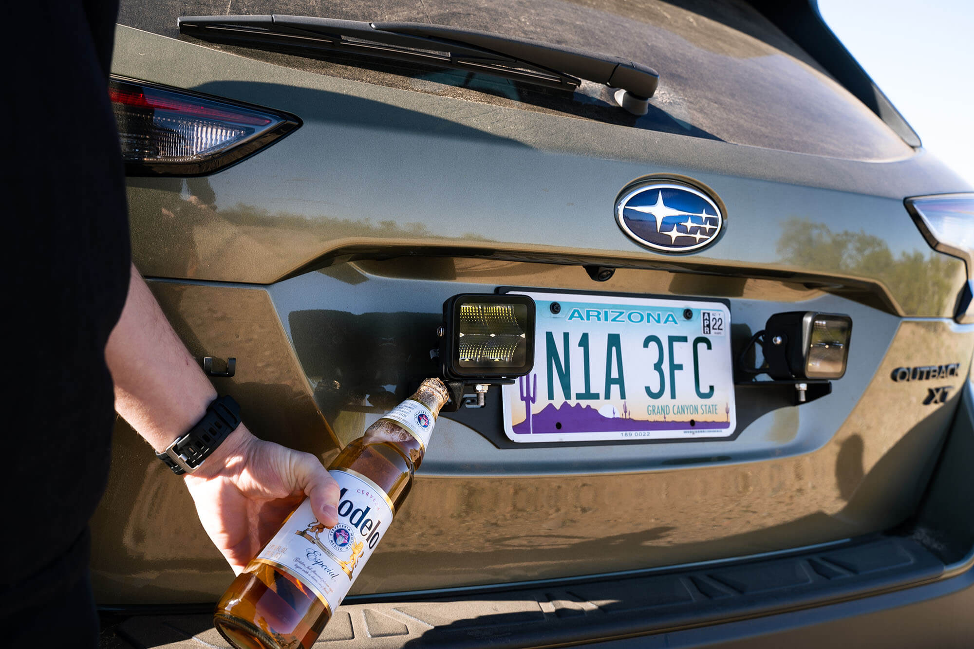 DV8 Offroad Universal License Plate Mount W/ Pod Light Mounts? LPBM-03