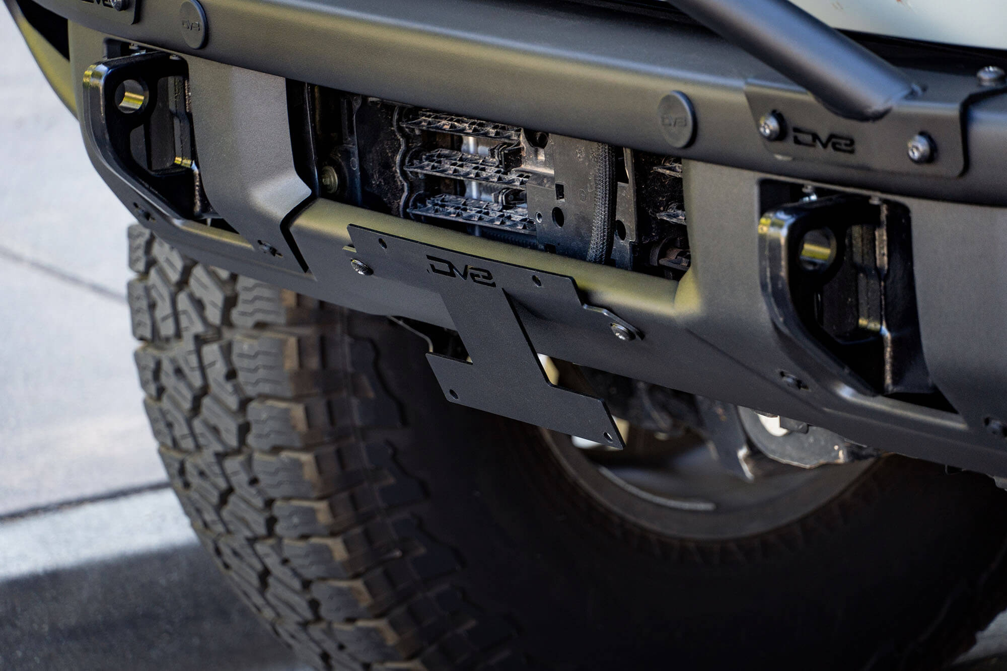 DV8 Offroad Front License Plate Relocation Bracket LPBR-01