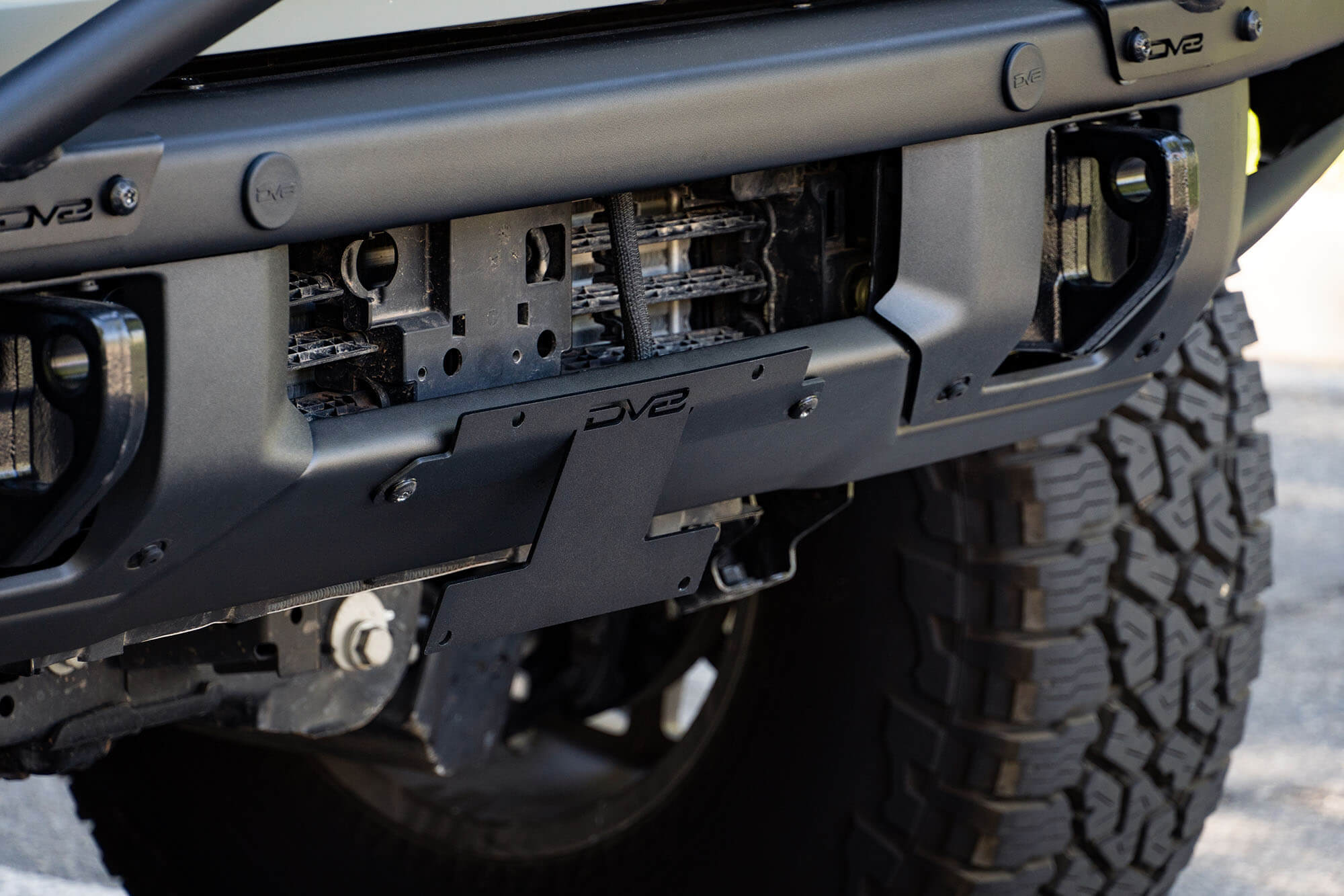 DV8 Offroad Front License Plate Relocation Bracket LPBR-01