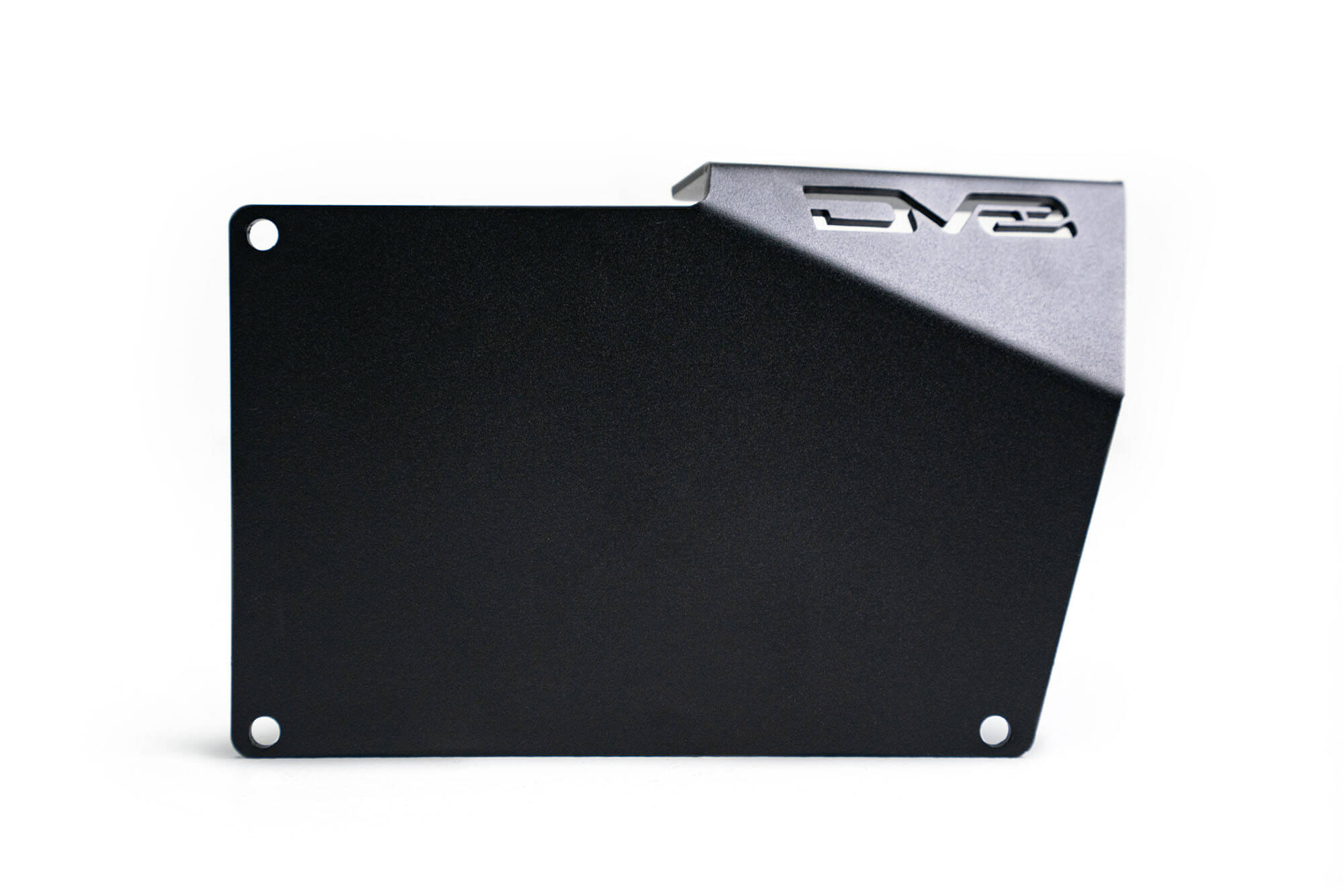 DV8 Offroad Front license plate relocation bracket places plate to the side of the bumper. LPBR-02