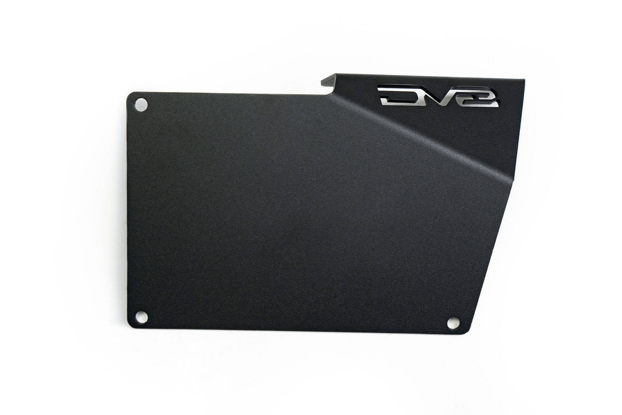 DV8 Offroad Front license plate relocation bracket places plate to the side of the bumper. LPBR-02