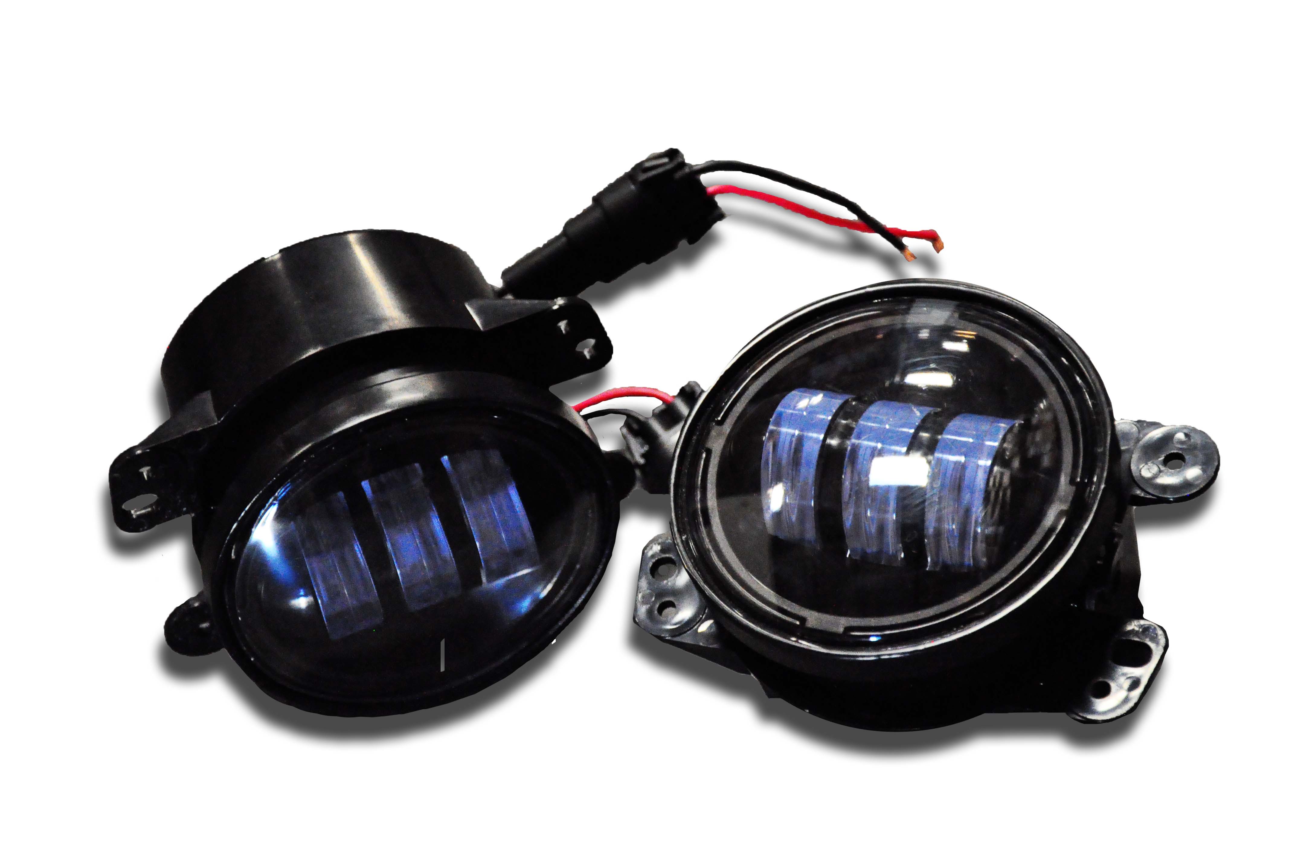 DV8 Offroad Fog Light; 4 in. Round; Pair R4FL16W3W