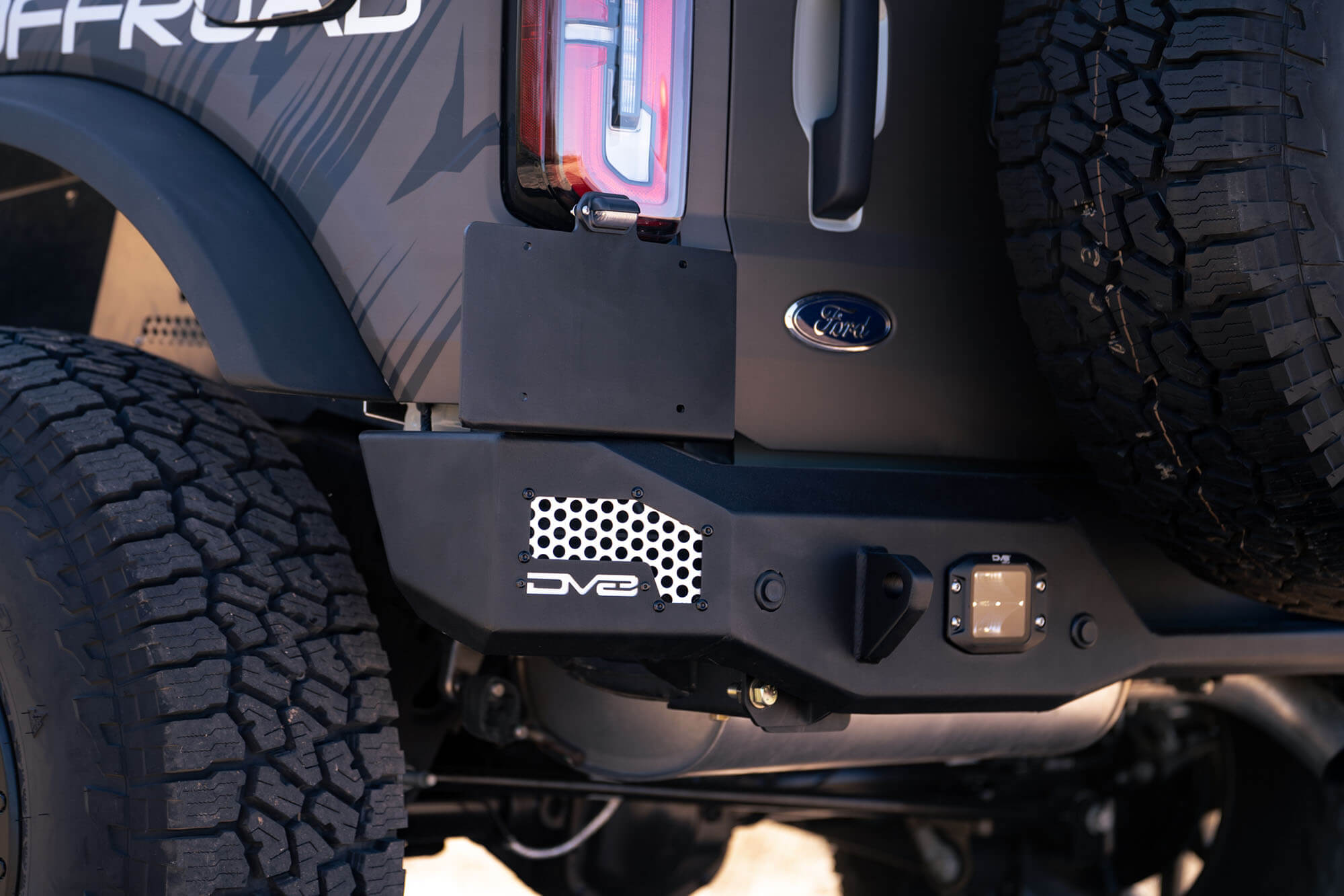DV8 Offroad 2021-22 Ford Bronco; MTO Series Rear Bumper RBBR-01