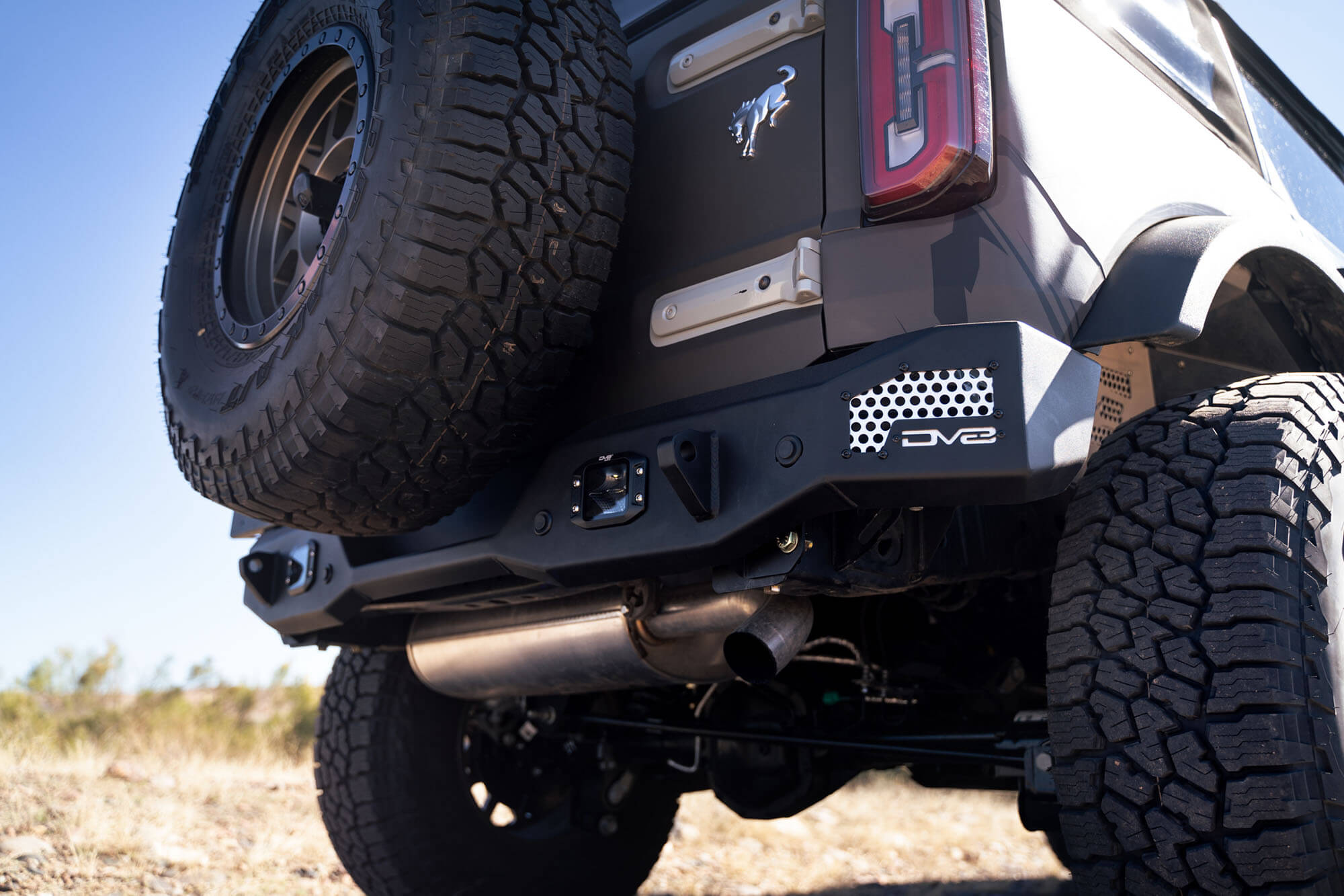 DV8 Offroad 2021-22 Ford Bronco; MTO Series Rear Bumper RBBR-01