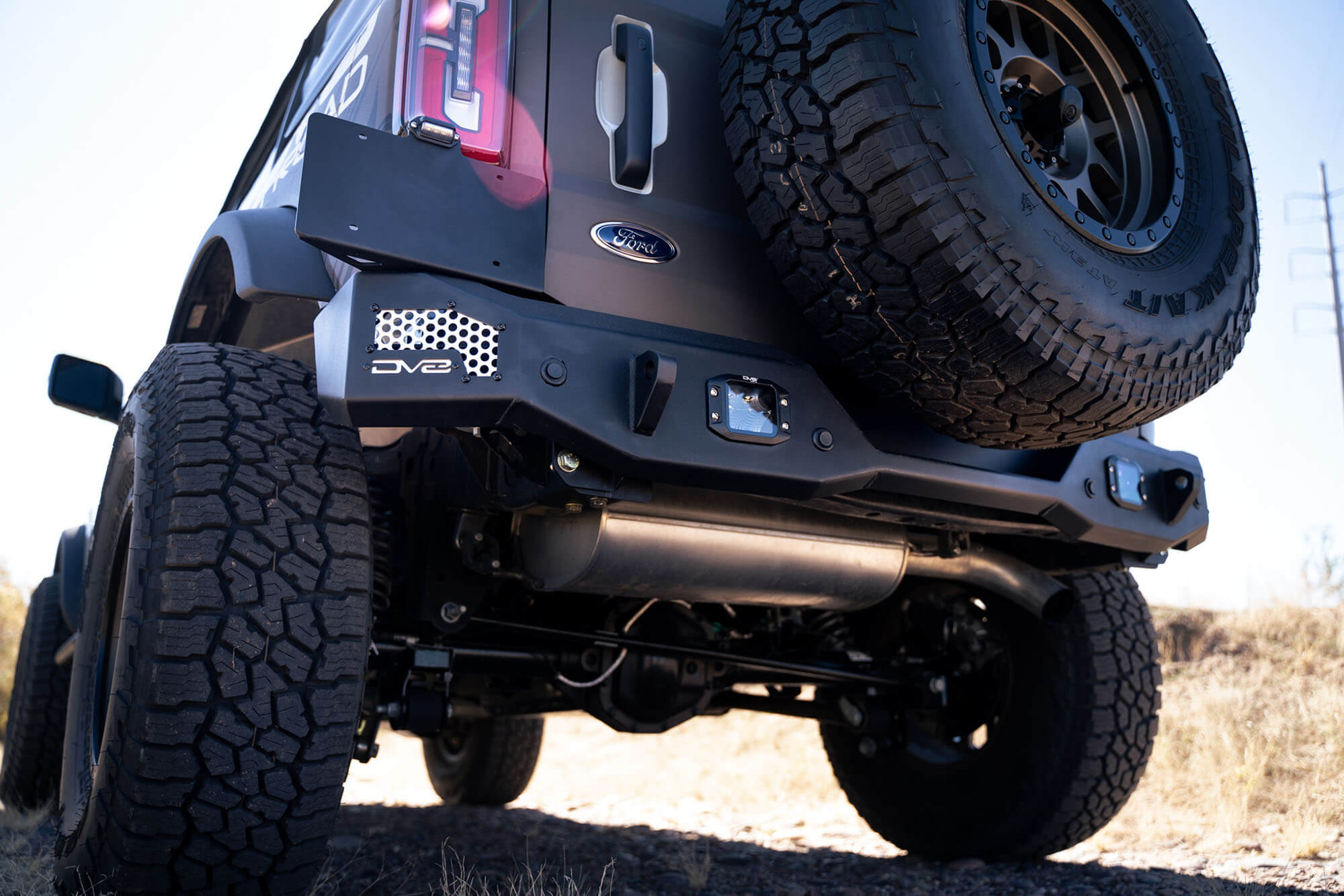 DV8 Offroad 2021-22 Ford Bronco; MTO Series Rear Bumper RBBR-01