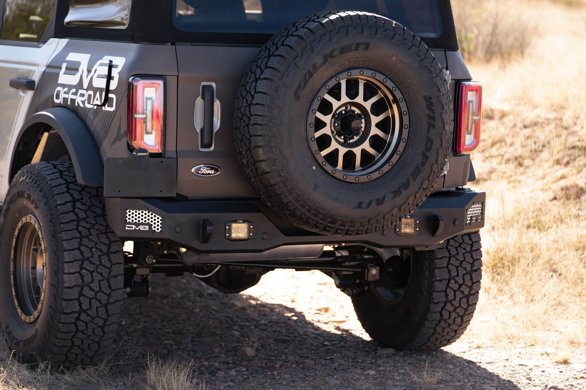 DV8 Offroad 2021-22 Ford Bronco; MTO Series Rear Bumper RBBR-01
