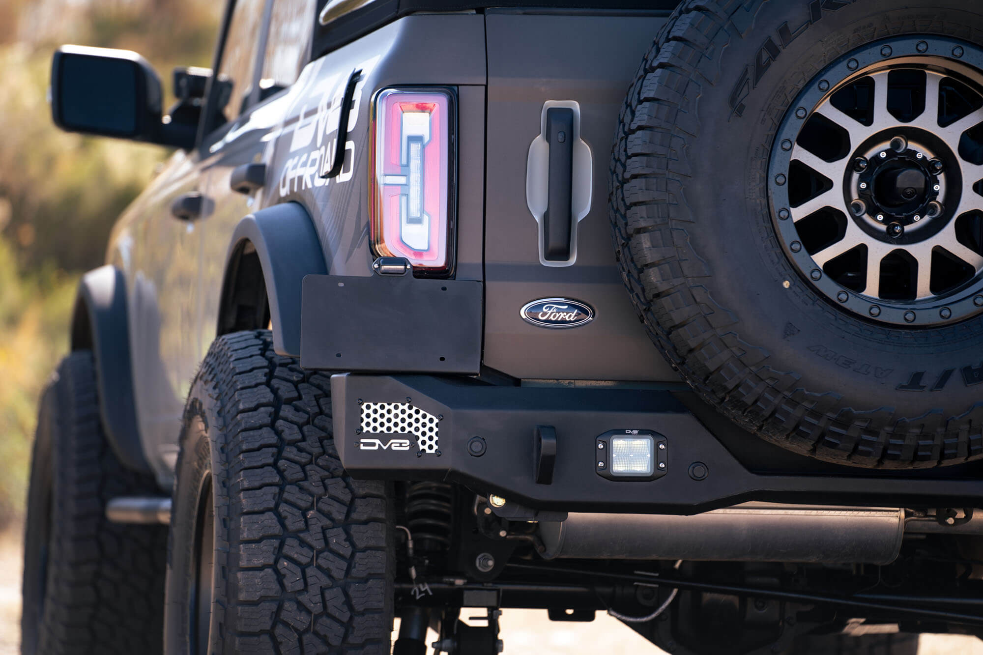 DV8 Offroad 2021-22 Ford Bronco; MTO Series Rear Bumper RBBR-01