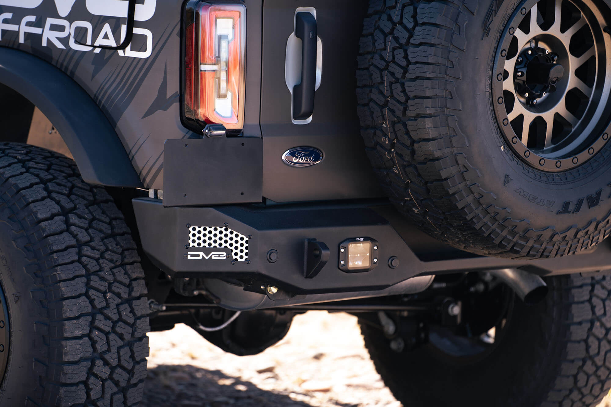 DV8 Offroad 2021-22 Ford Bronco; MTO Series Rear Bumper RBBR-01