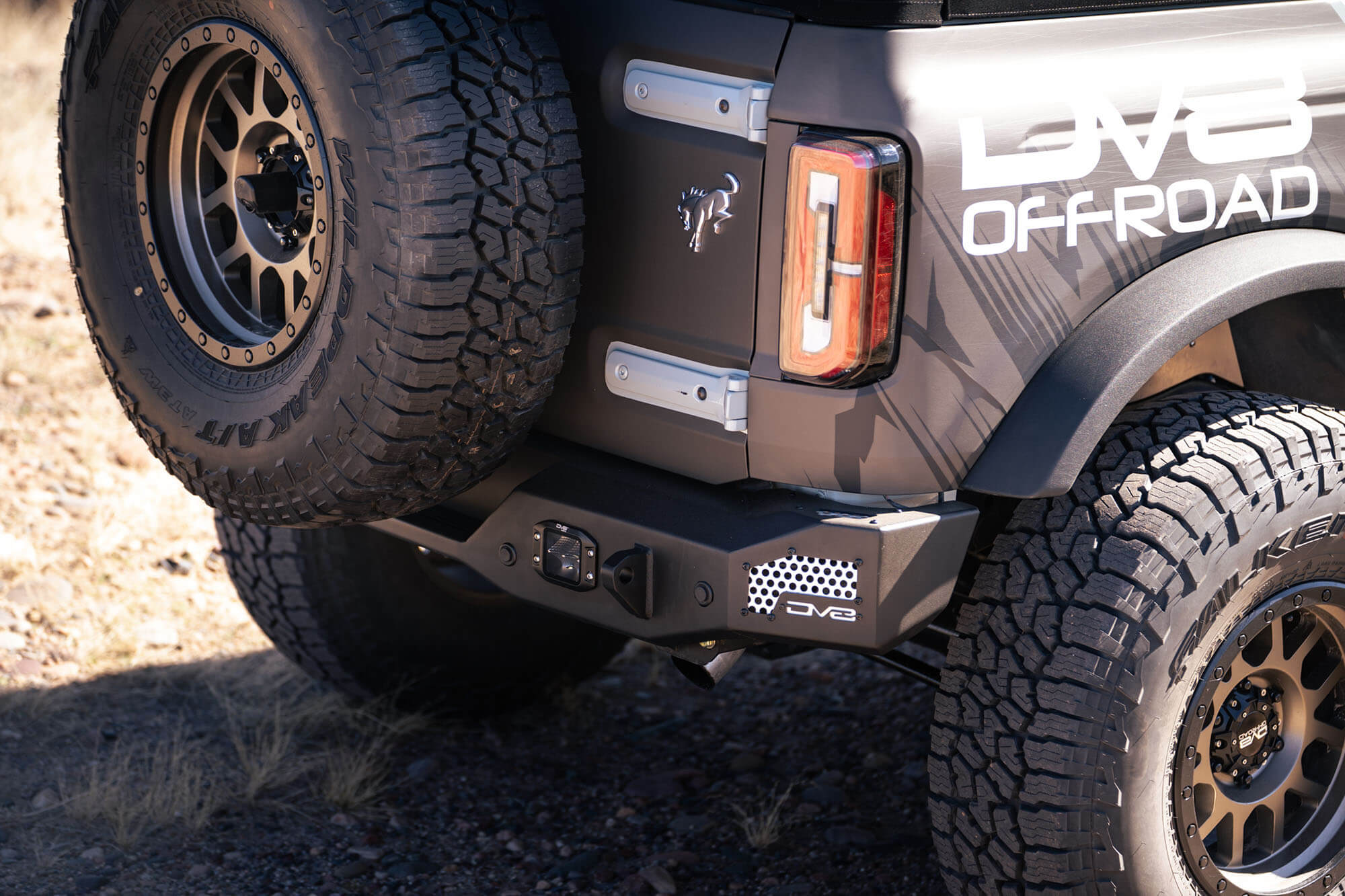 DV8 Offroad 2021-22 Ford Bronco; MTO Series Rear Bumper RBBR-01