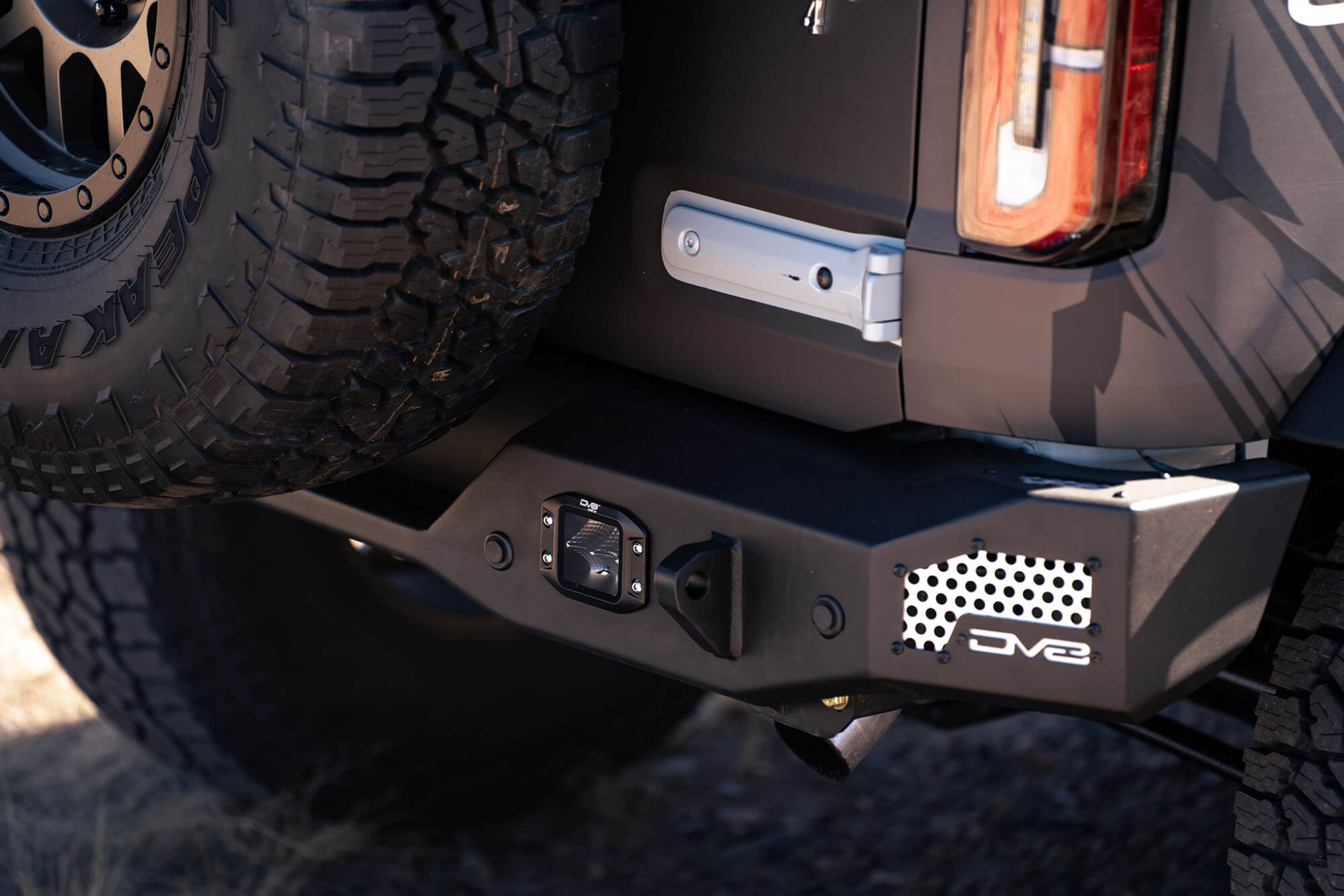 DV8 Offroad 2021-22 Ford Bronco; MTO Series Rear Bumper RBBR-01