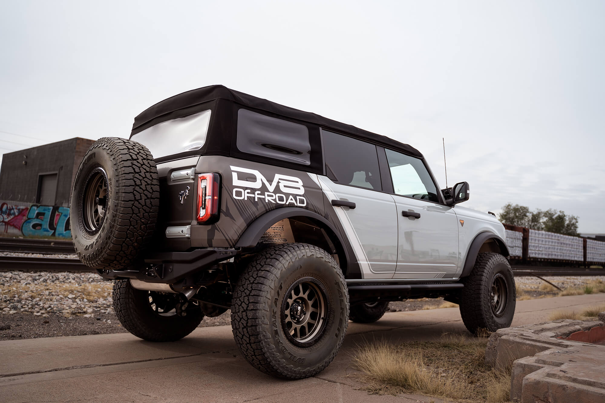 DV8 Offroad 2021-22 Ford Bronco FS-15 Series Rear Bumper RBBR-02