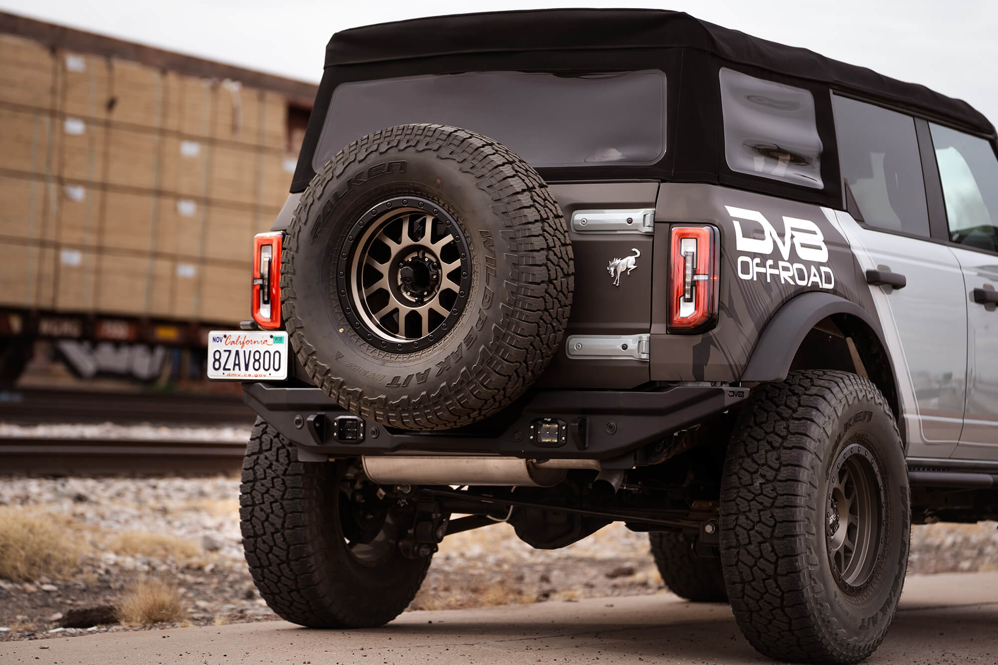 DV8 Offroad 2021-22 Ford Bronco FS-15 Series Rear Bumper RBBR-02