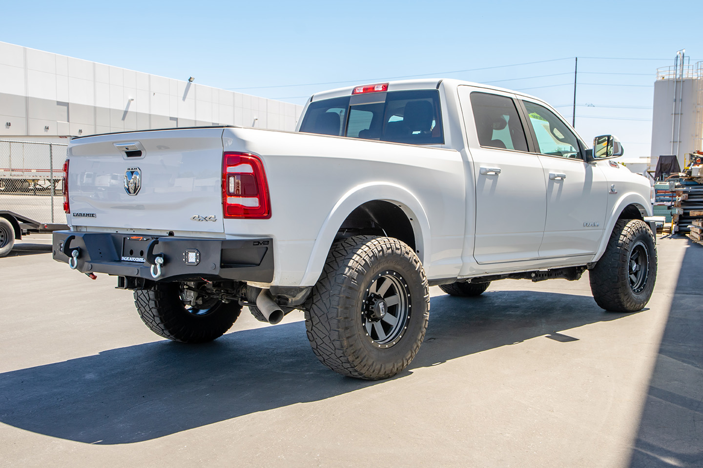 DV8 Offroad RBDR2-03 10-21 RAM 2500/3500 REAR BUMPER WITH CORNER FOOTSTEPS AND LED LIGHTS RBDR2-03