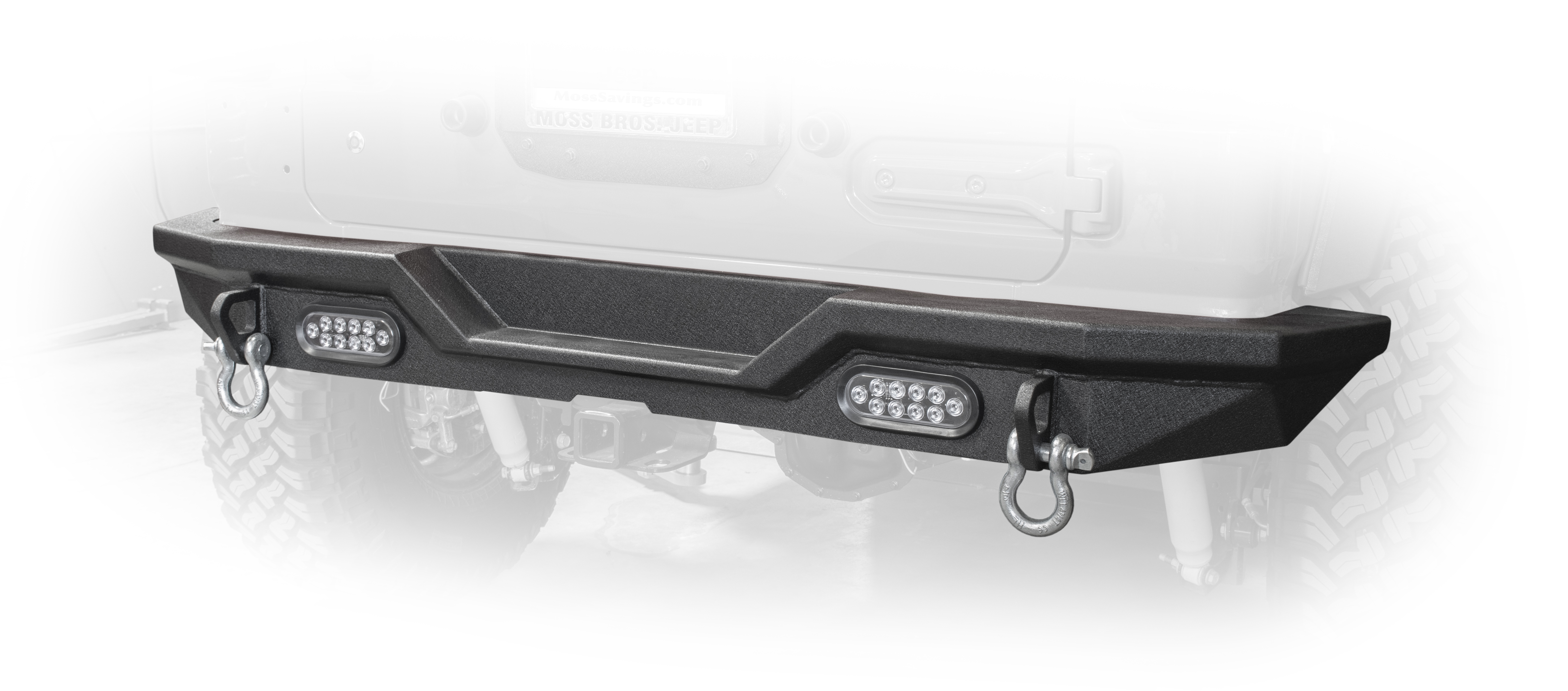 DV8 Offroad Jeep Rear Full Size Bumper RBJL-03