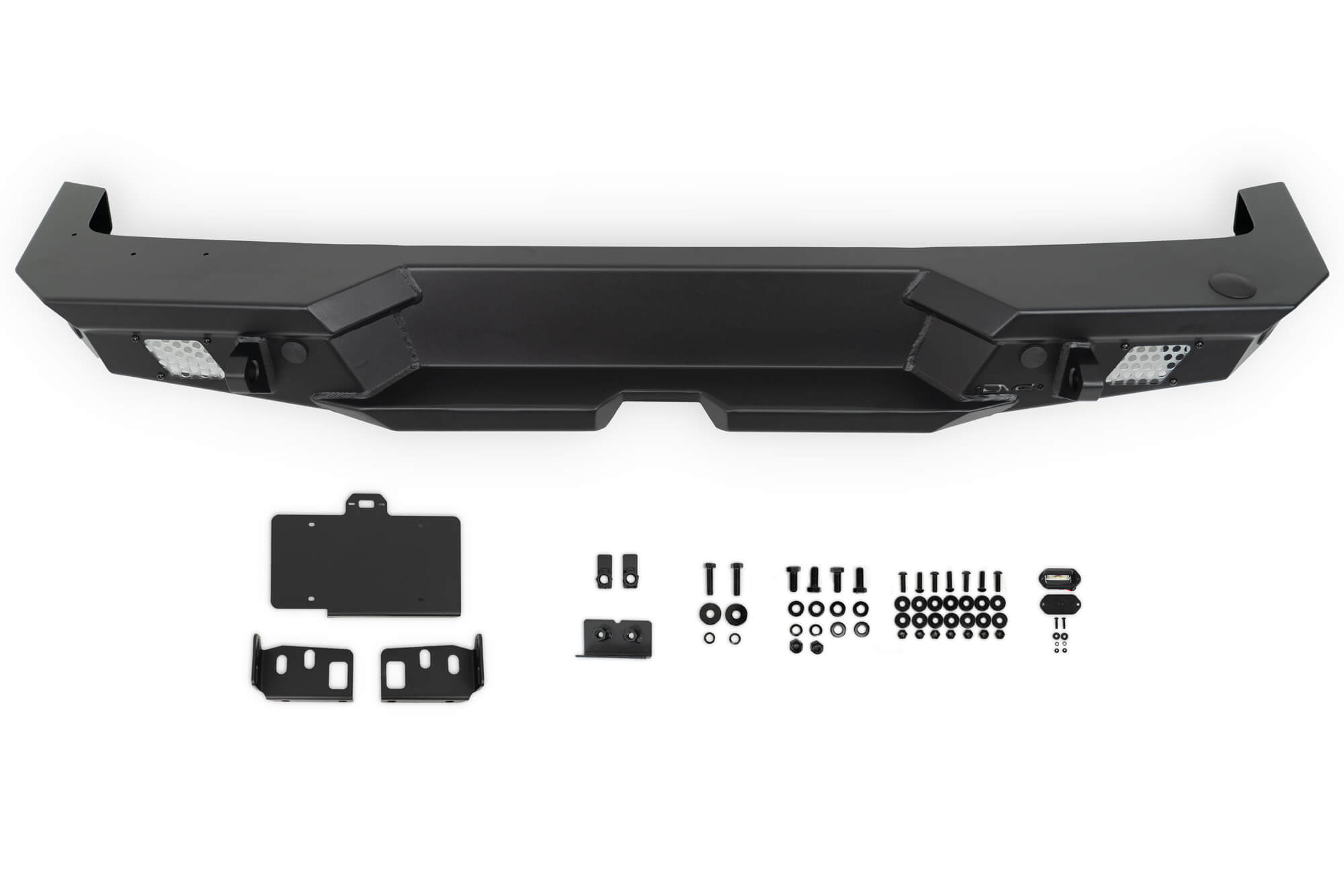DV8 Offroad Jeep Wrangler JL MTO Series Rear Bumper w/ Optional Tire Carrier RBJL-13
