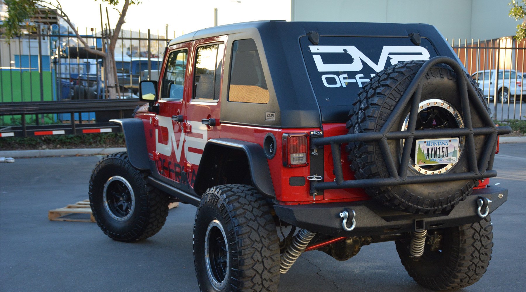 DV8 Offroad Jeep Rear Mid Width Bumper RS-6 RBSTTB-06