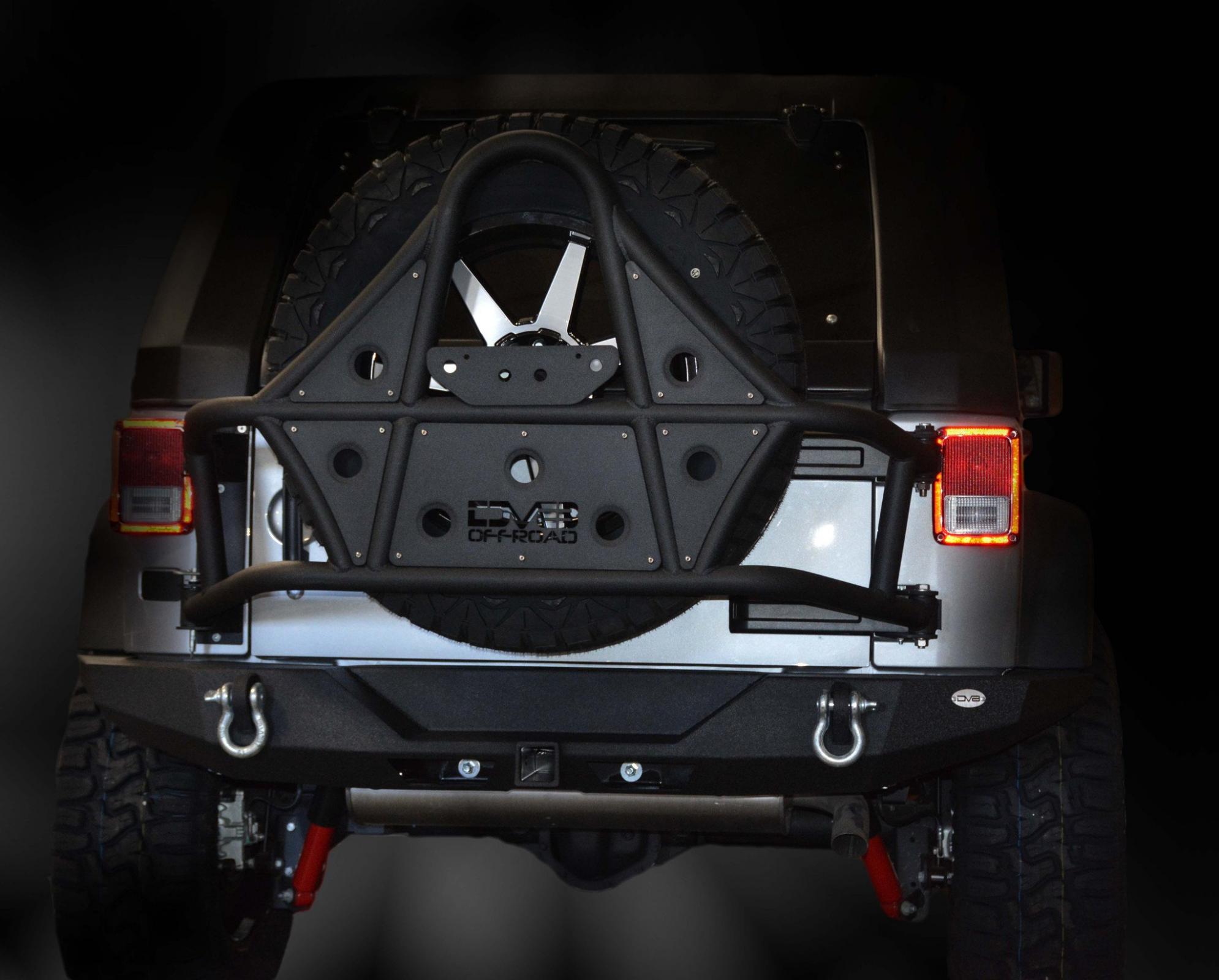 DV8 Offroad Jeep Rear Full Size Bumper RS-9 RBSTTB-09