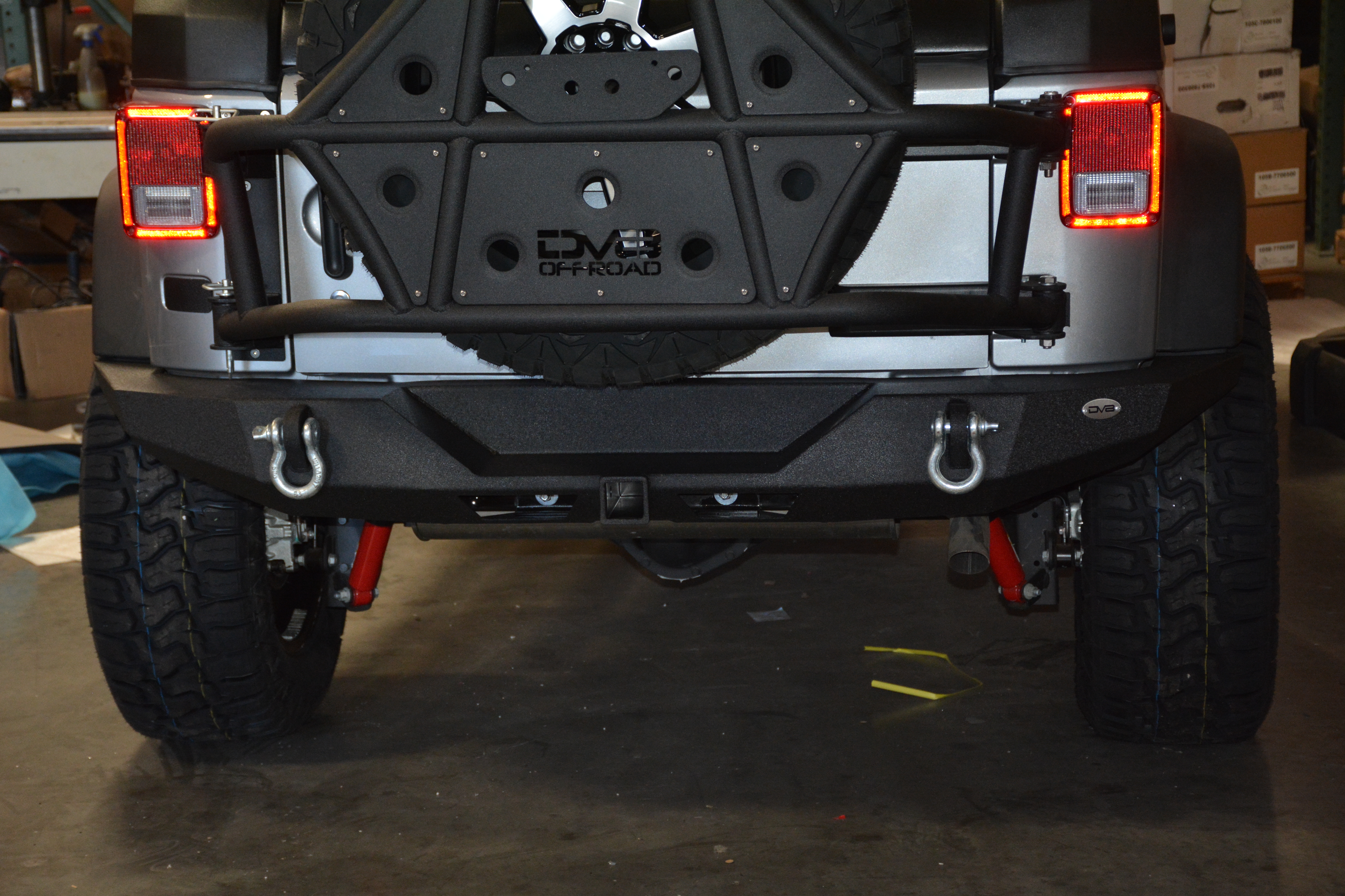 DV8 Offroad Jeep Rear Full Size Bumper RS-9 RBSTTB-09
