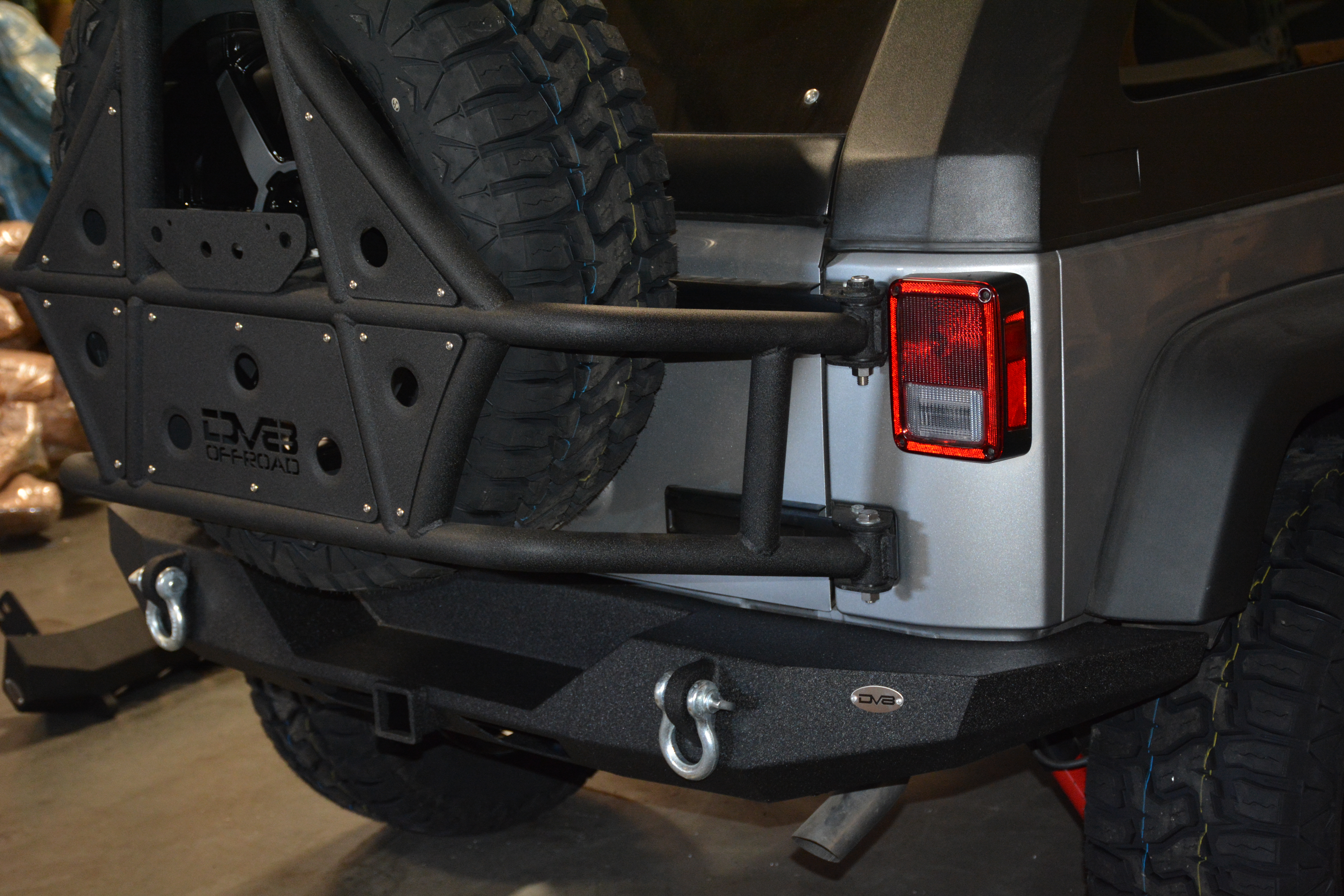 DV8 Offroad Jeep Rear Full Size Bumper RS-9 RBSTTB-09
