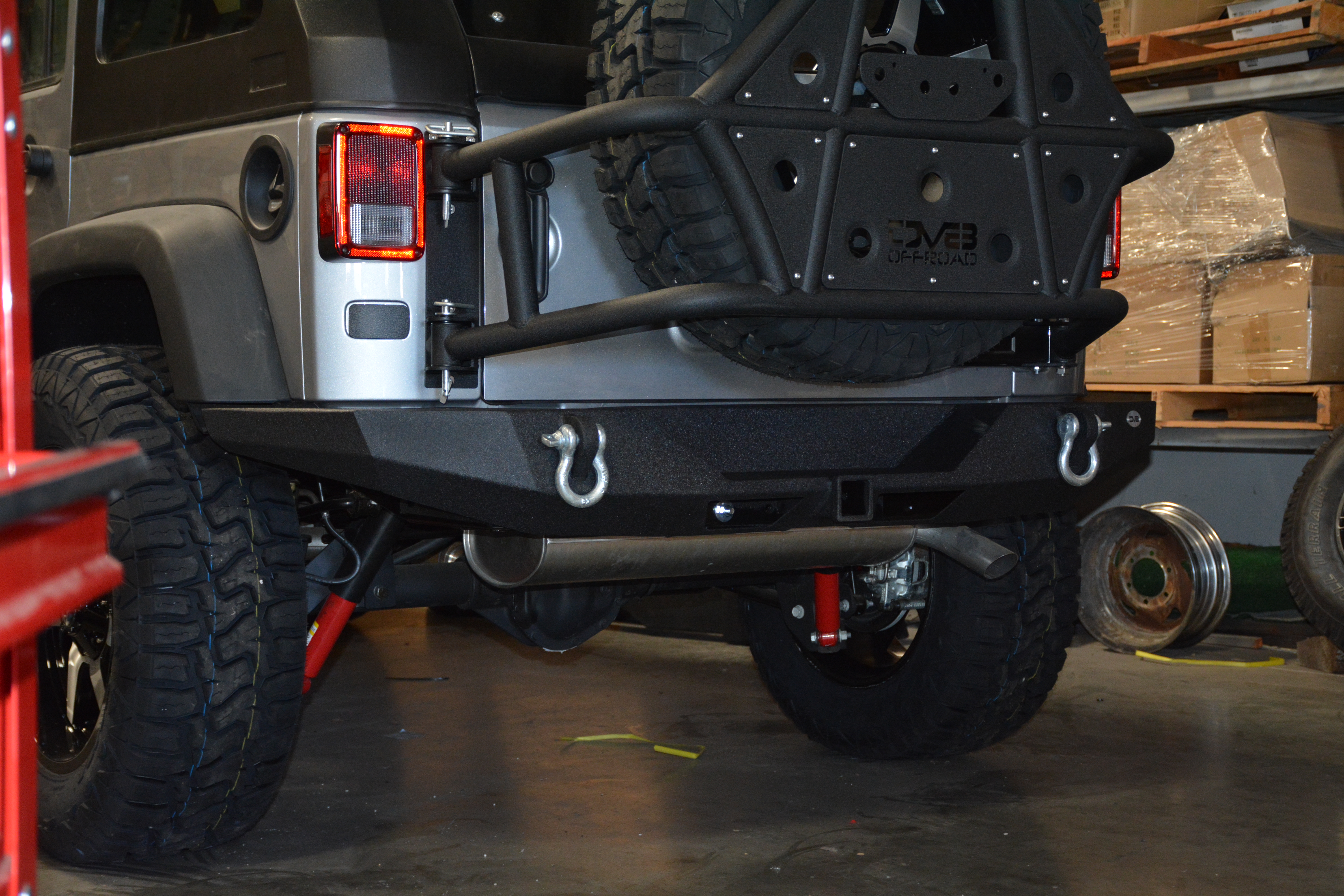 DV8 Offroad Jeep Rear Full Size Bumper RS-9 RBSTTB-09