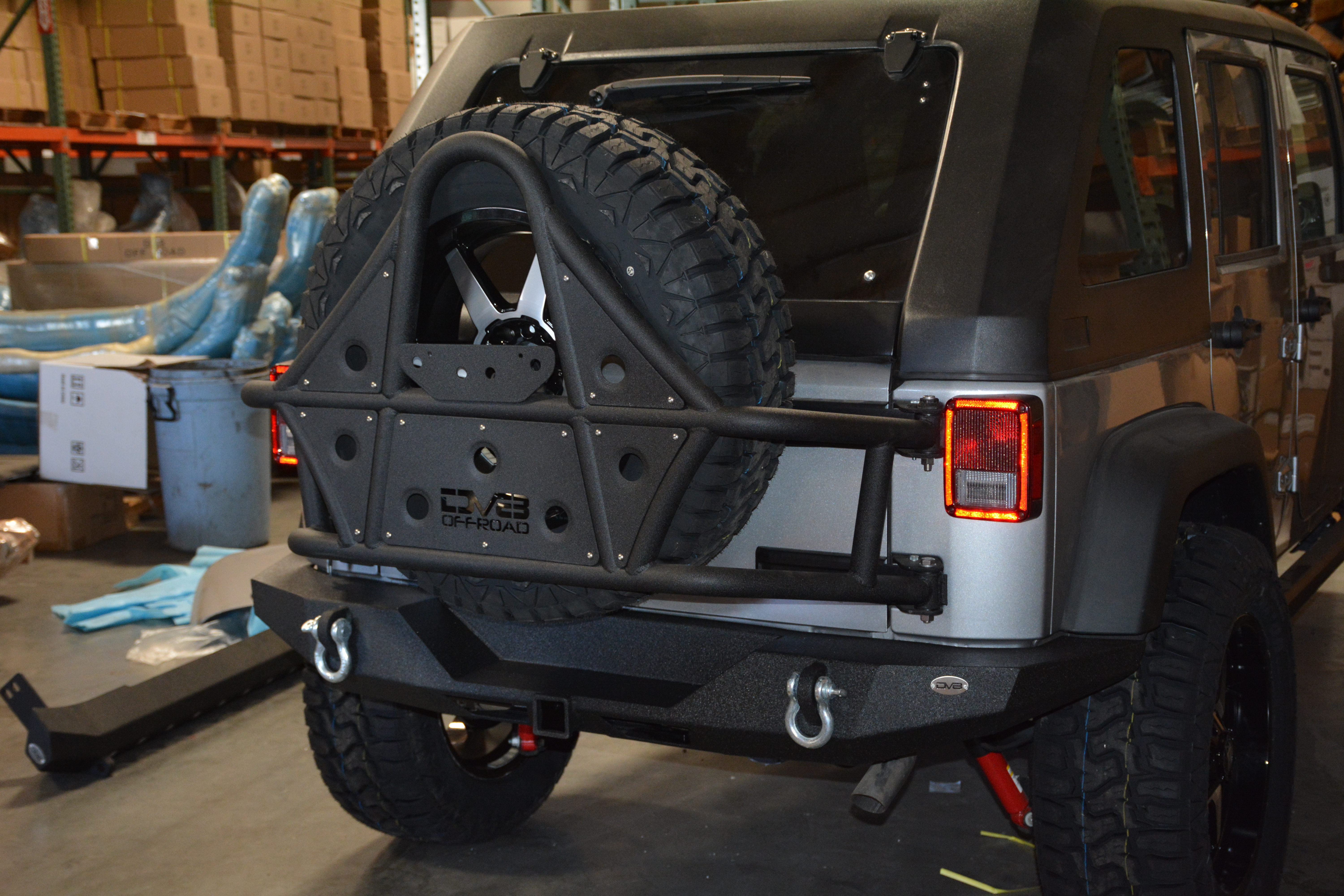 DV8 Offroad Jeep Rear Full Size Bumper RS-9 RBSTTB-09