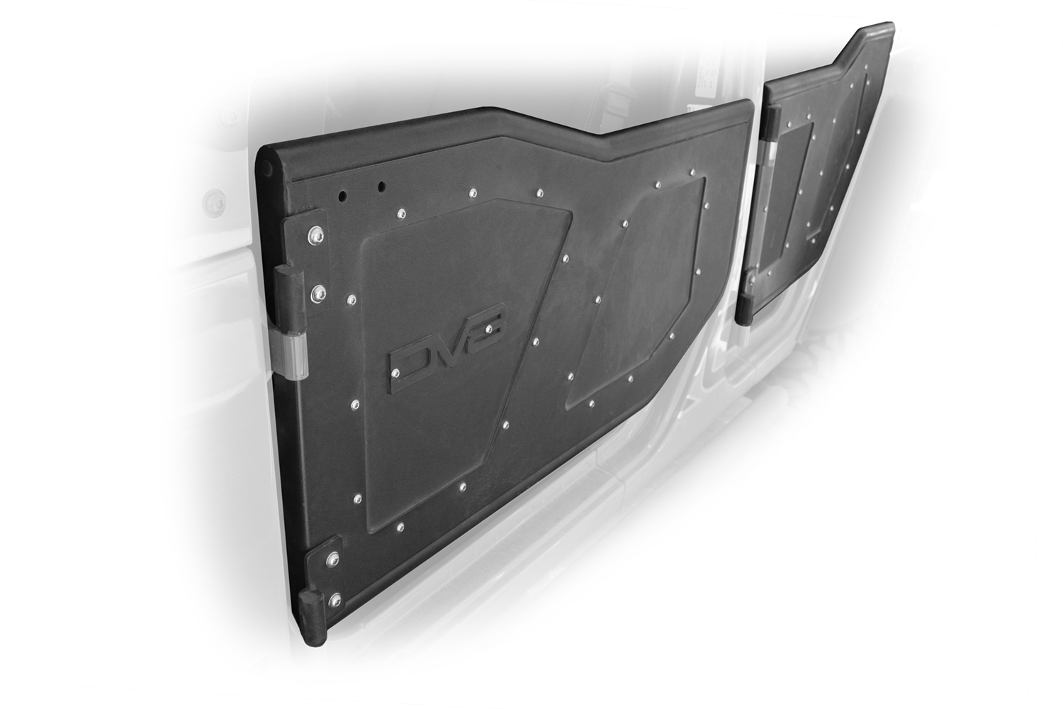 DV8 Offroad Rock Doors; Plated Steel; Front RDSTTB-01F