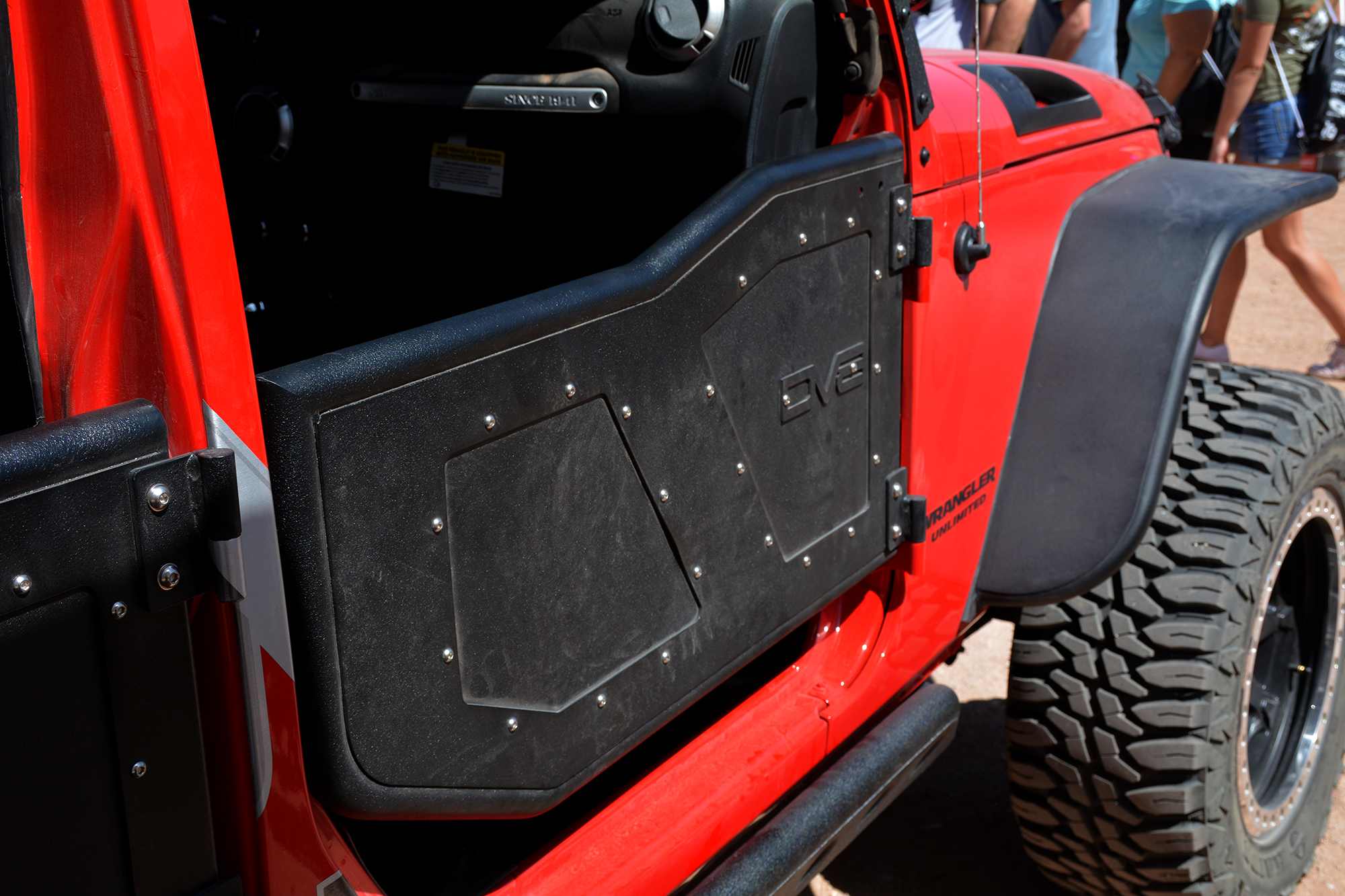 DV8 Offroad Rock Doors; Plated Steel; Front RDSTTB-01F