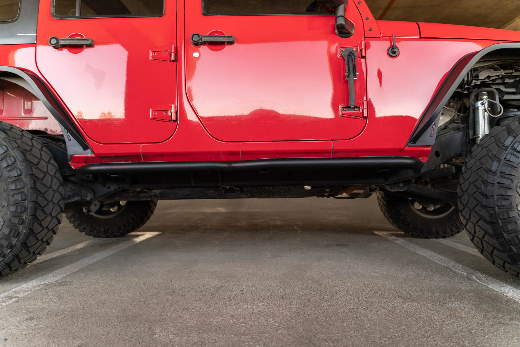 DV8 Offroad 4-Door Jeep Wrangler JK OE Plus Side Steps SRJK-08