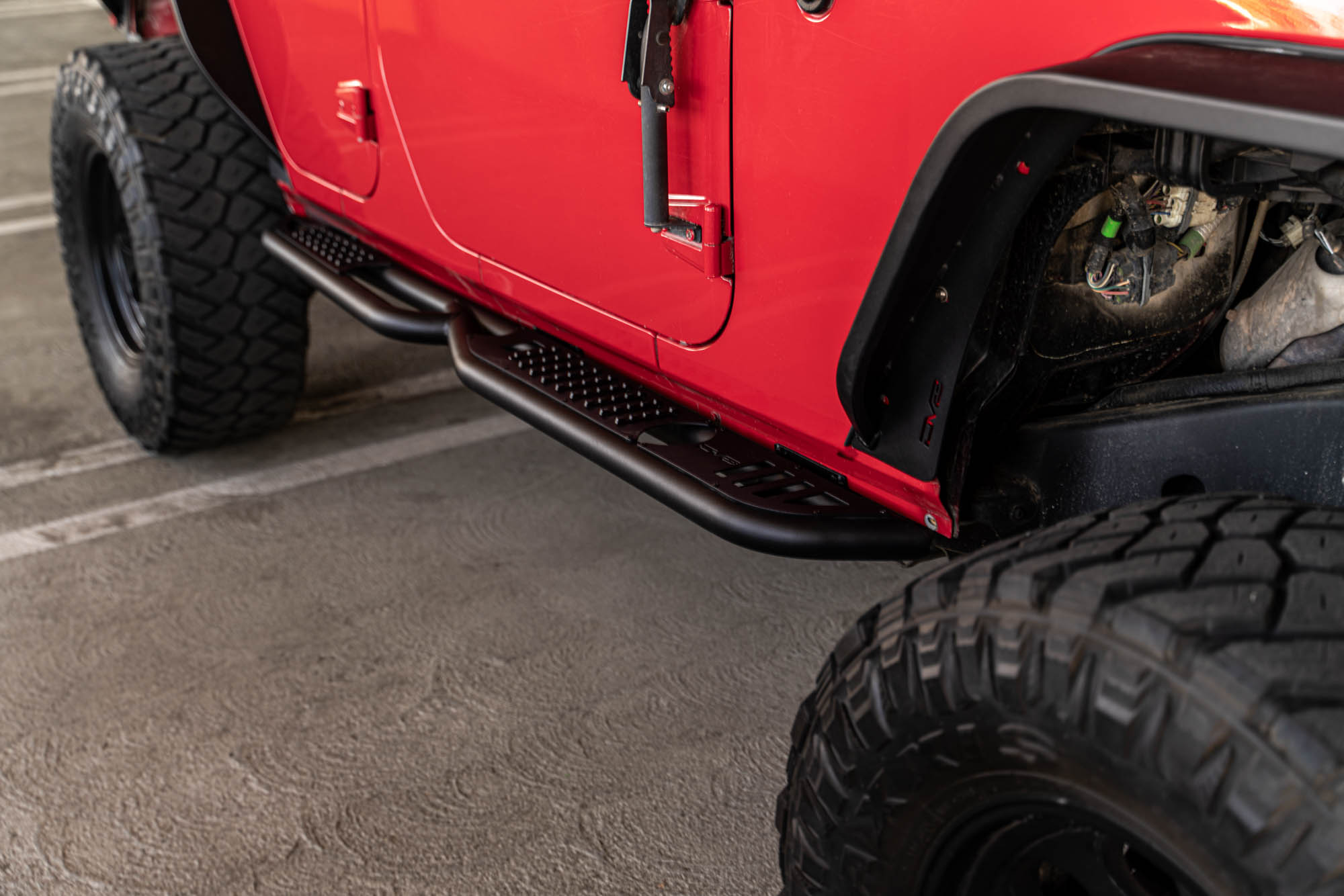 DV8 Offroad 4-Door Jeep Wrangler JK OE Plus Side Steps SRJK-08
