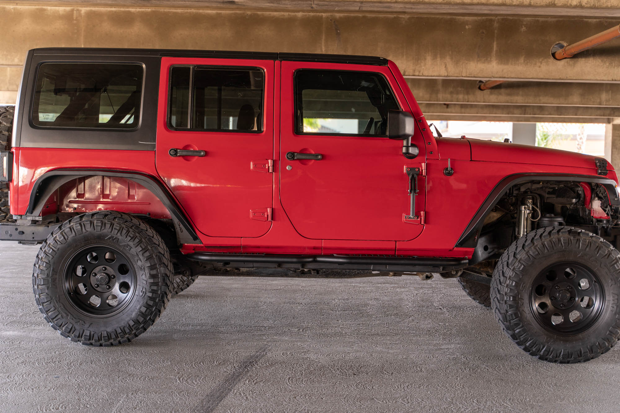 DV8 Offroad 4-Door Jeep Wrangler JK OE Plus Side Steps SRJK-08
