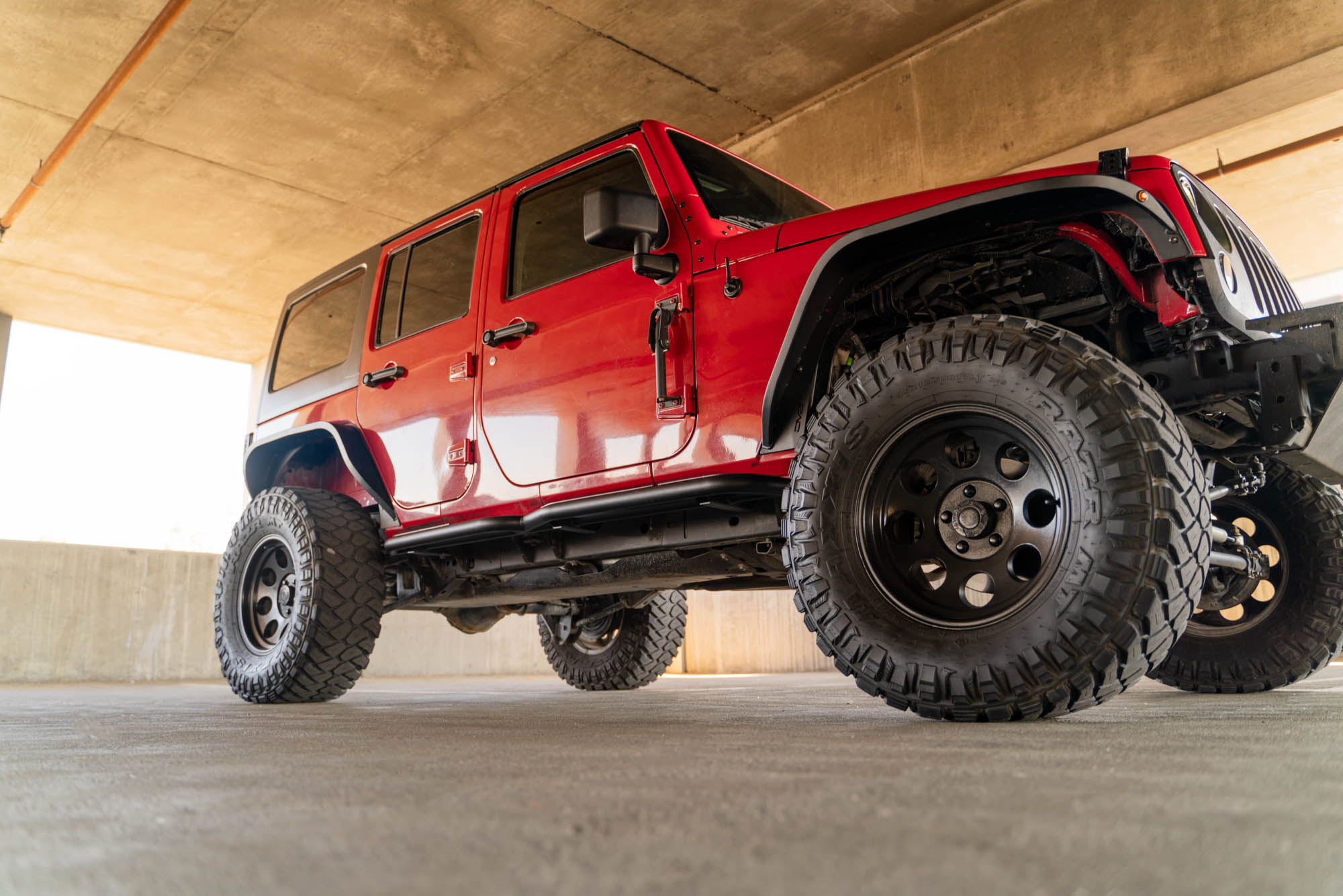 DV8 Offroad 4-Door Jeep Wrangler JK OE Plus Side Steps SRJK-08