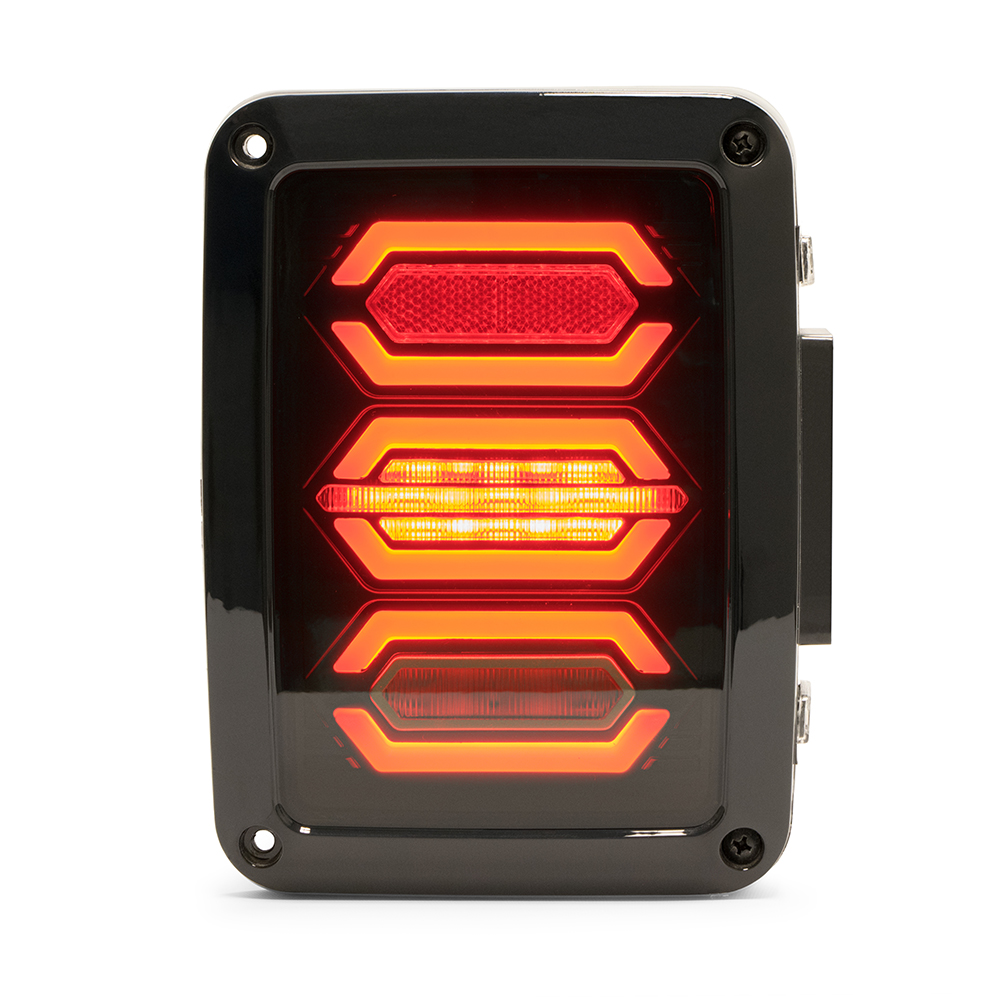 DV8 Offroad LED Tail Light; Hexagon Light TLJK-02