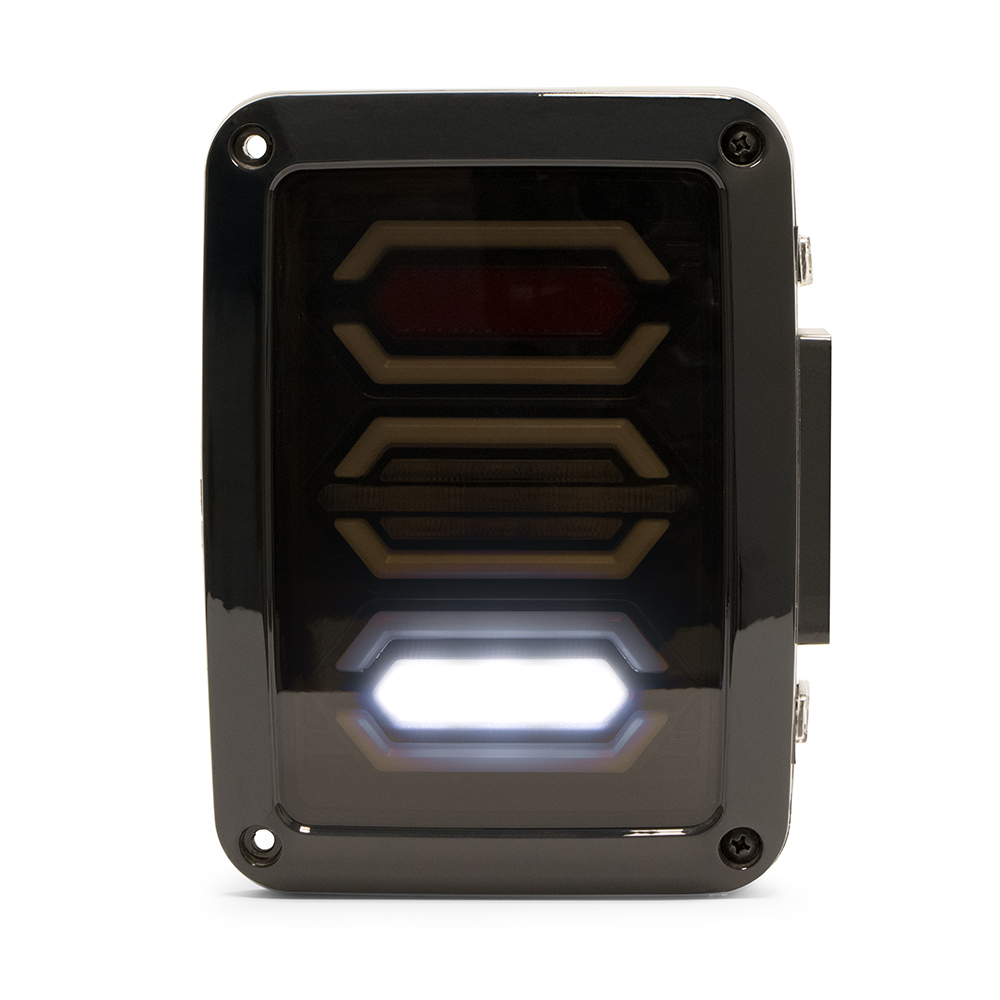 DV8 Offroad LED Tail Light; Hexagon Light TLJK-02