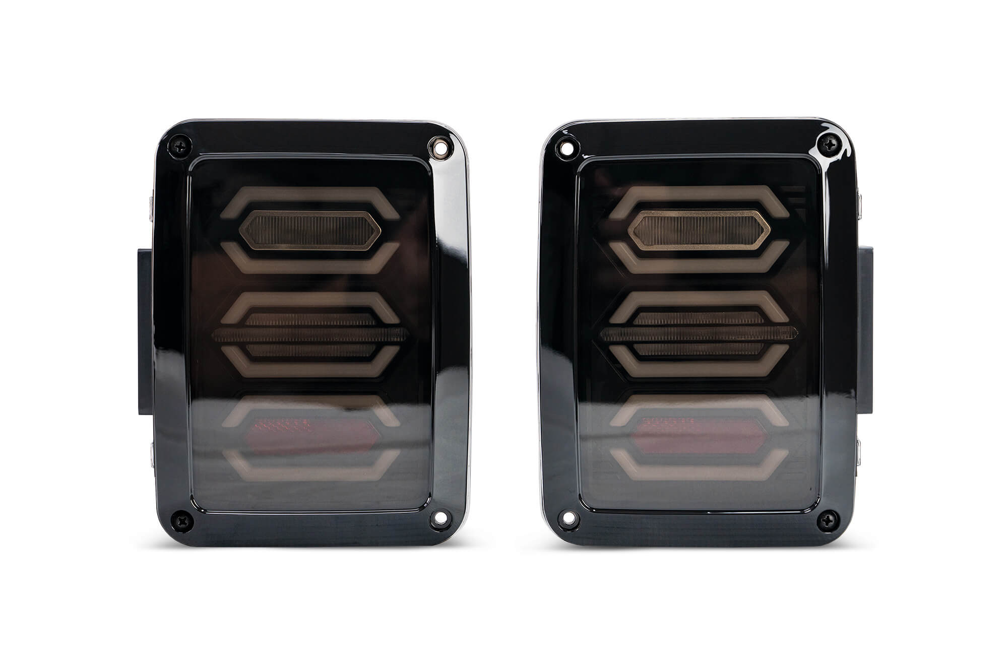 DV8 Offroad LED Tail Light; Hexagon Light TLJK-02