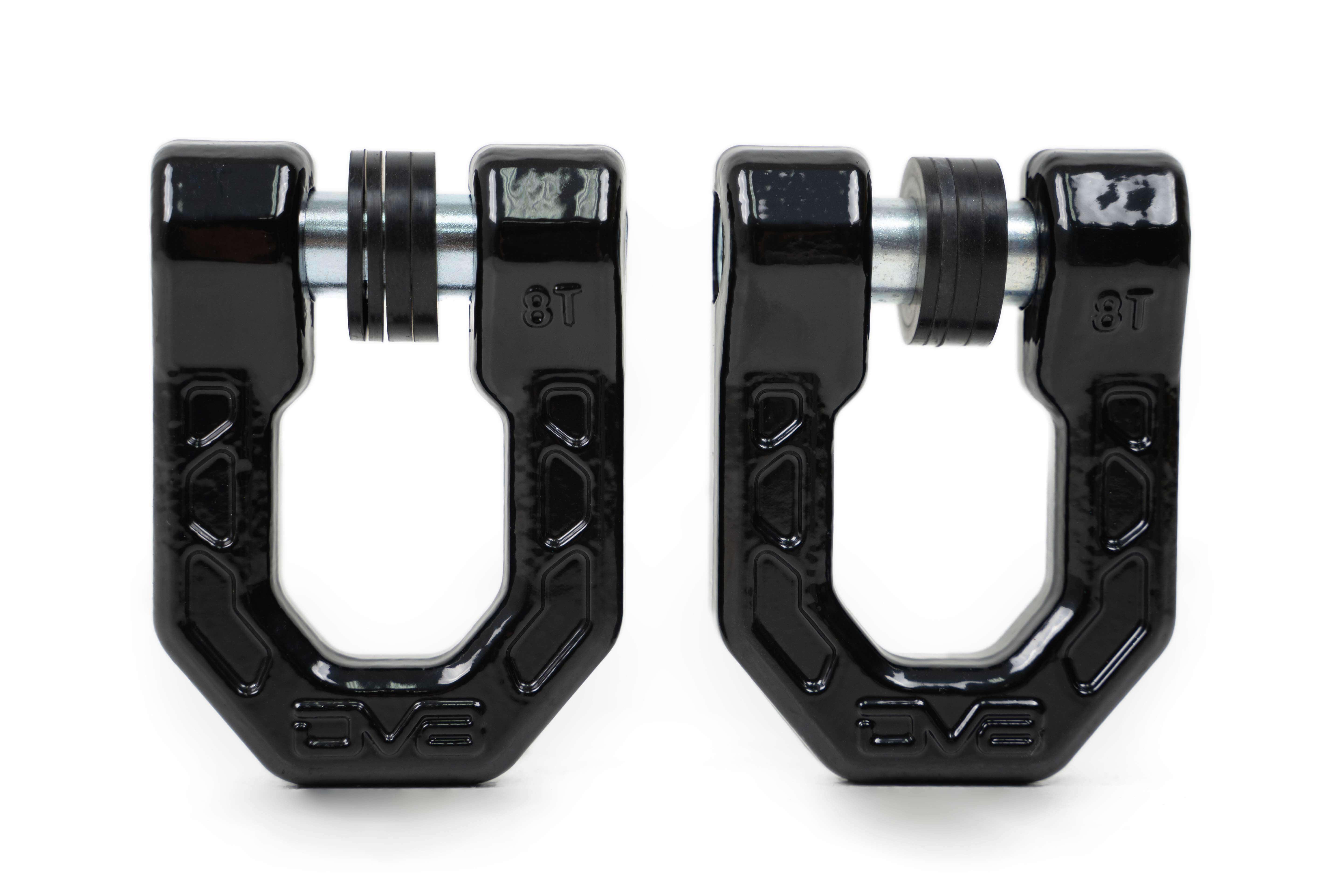 DV8 Offroad Black DV8 Elite Series D-Rings (Pair) UNSK-01BL